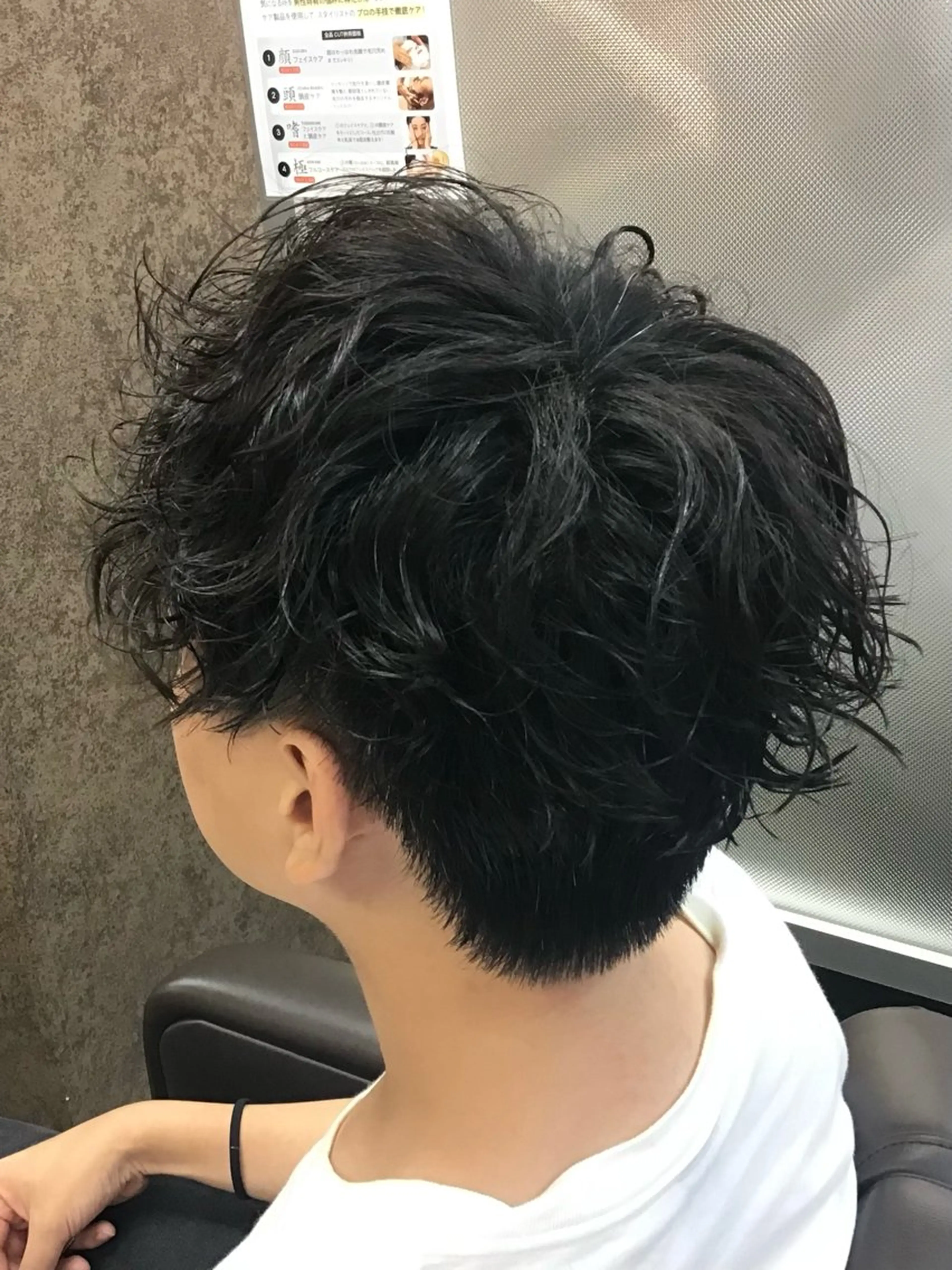 ショート パーマ メンズ メンズパーマ特化 カバヤマ　リョウのヘアスタイル