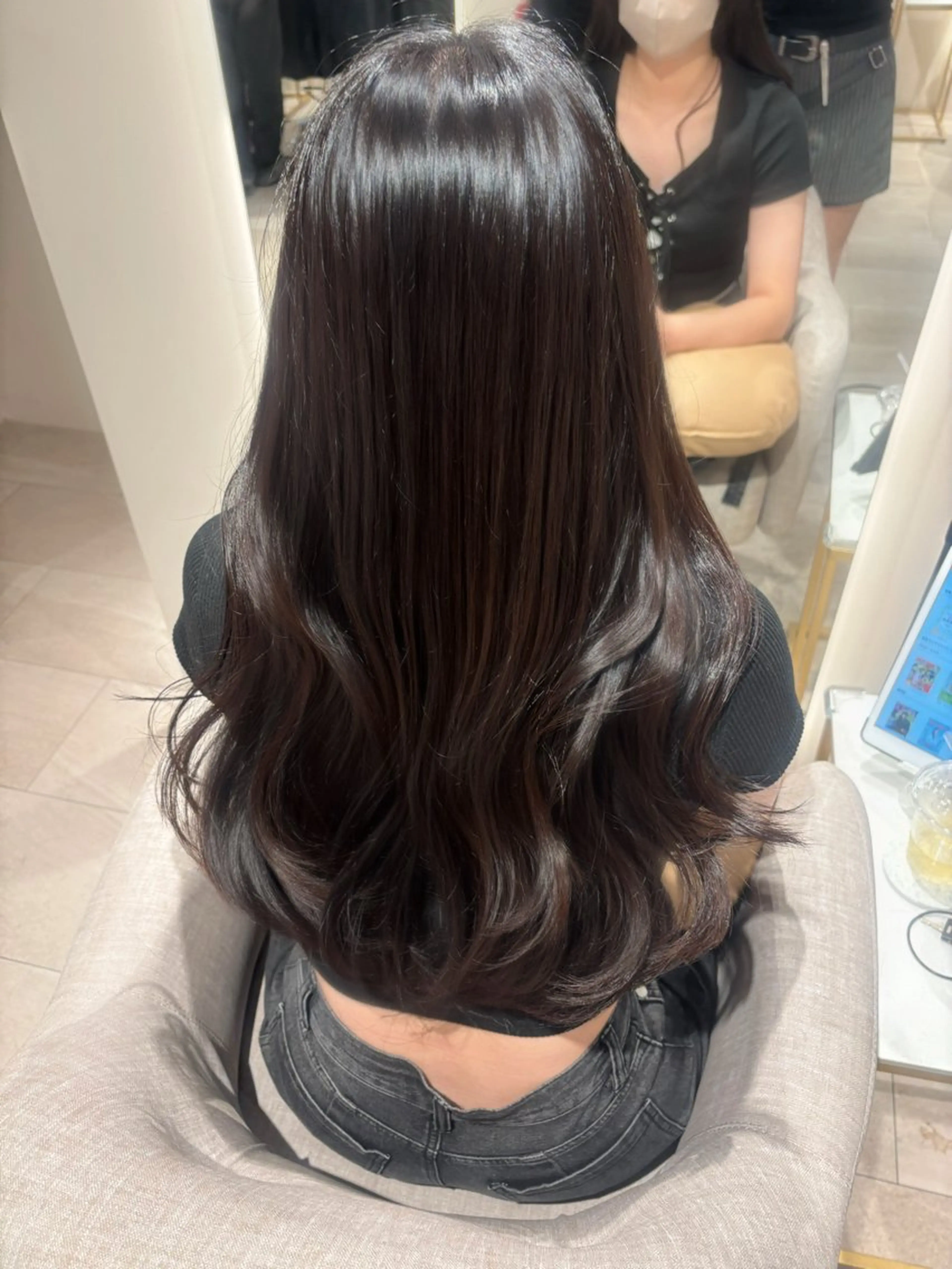 ロング カット ヘアカラー レイヤーカット/ 透明感カラー🤍楓のヘアスタイル