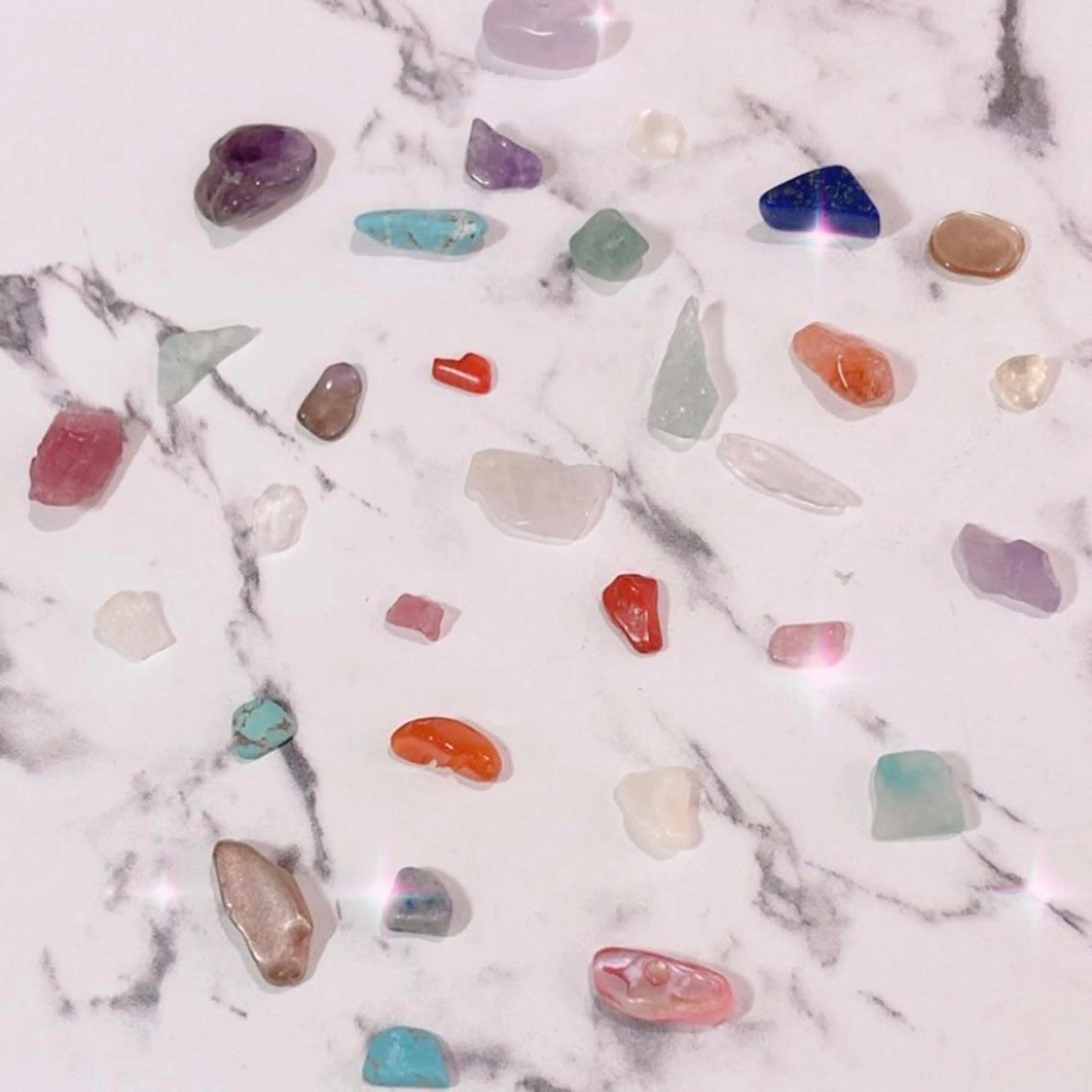 ネイル 韓国ネイル ストーンネイル 夏ネイル ハンドネイル Salon Ｋのネイルデザイン