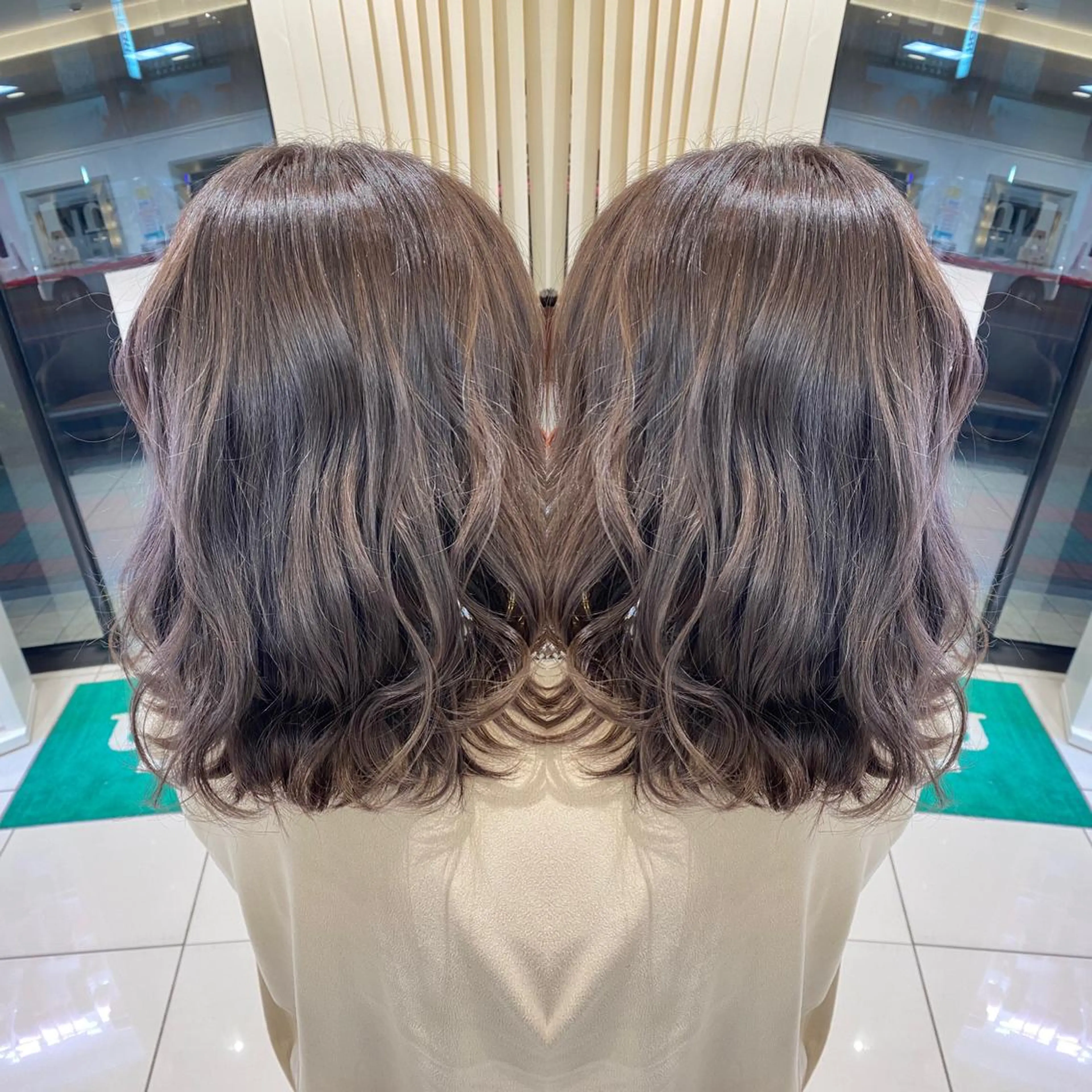 ミディアム カット ヘアカラー トリートメント 髪質改善カラー/店長 宮内秀峰のヘアスタイル