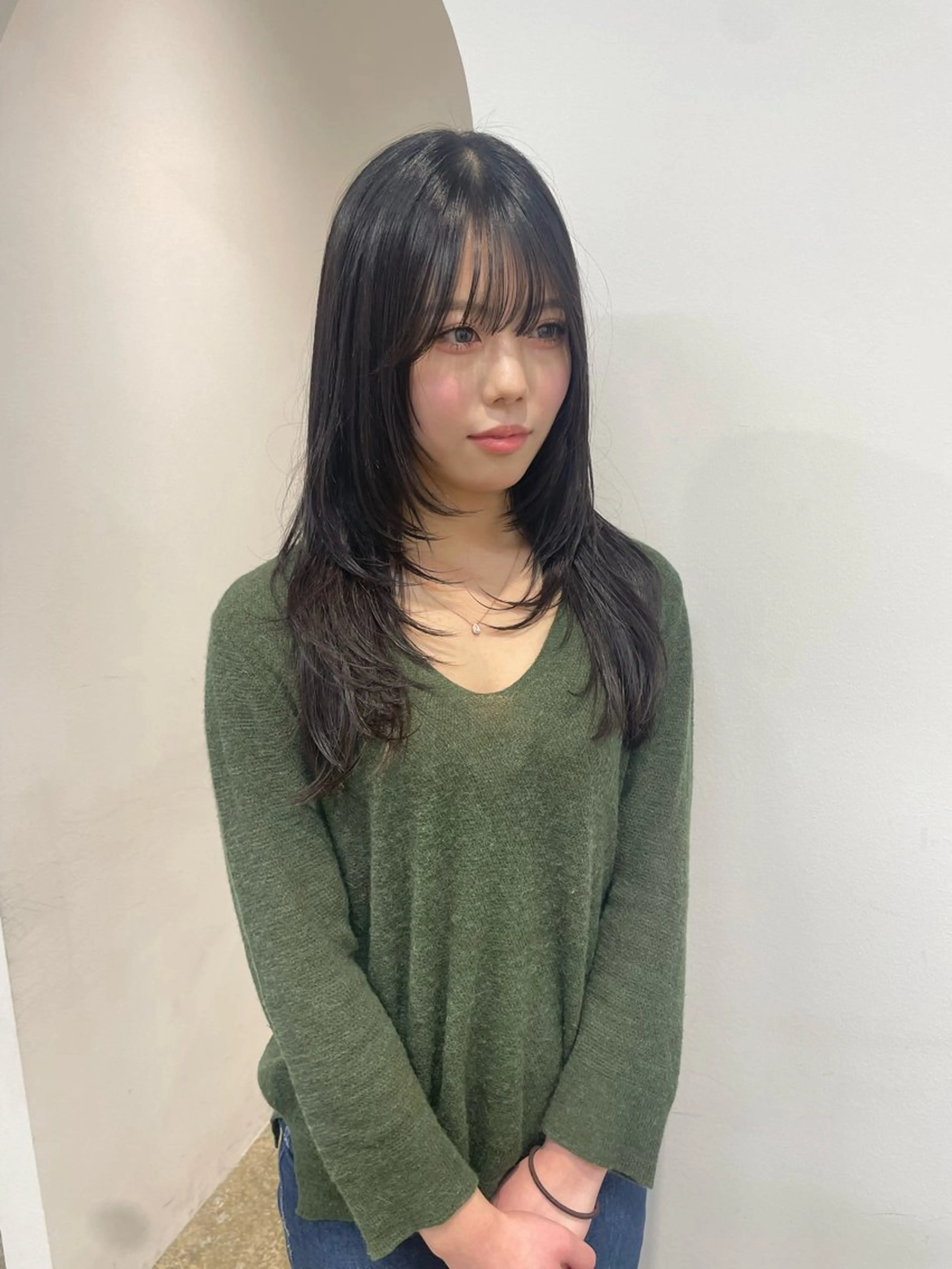 ミディアム カット トリートメント 𝘚𝘶𝘻𝘶 𓂃𓈒𓏸のヘアスタイル