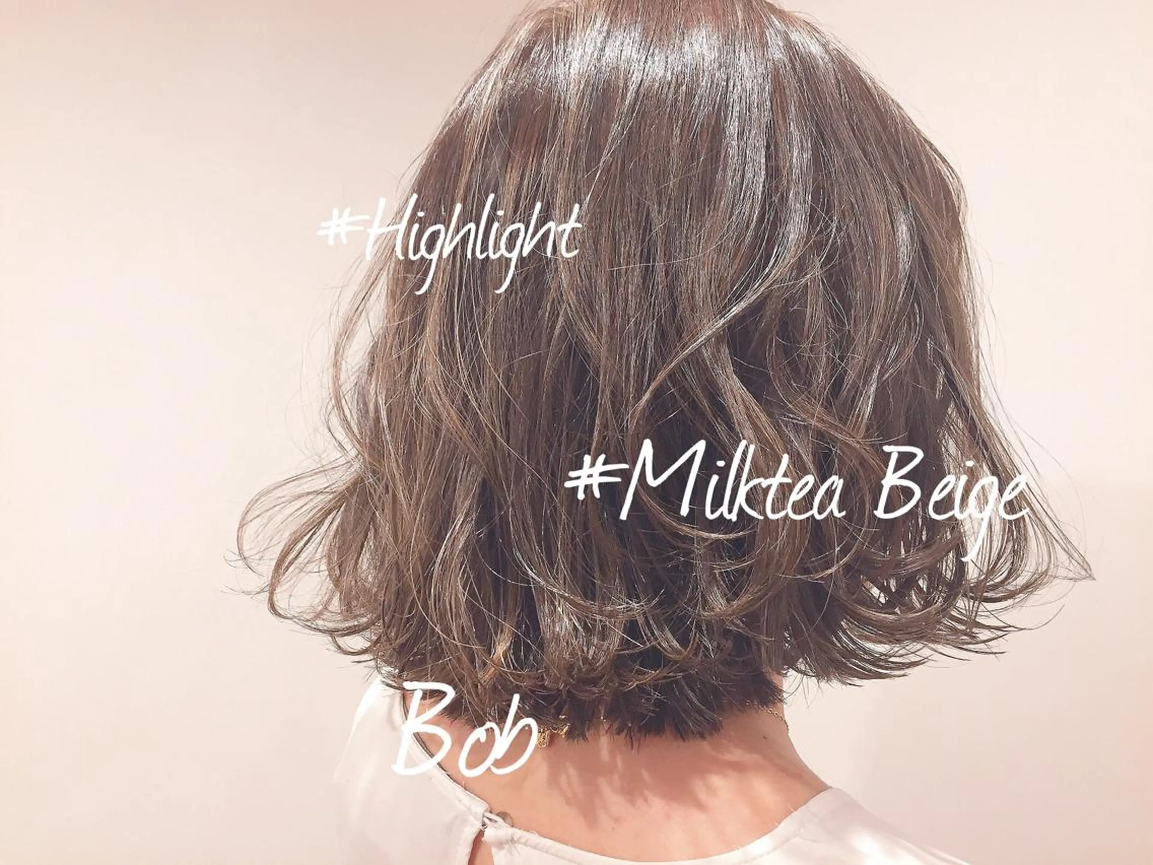 ショート カラー パーマ ヘアアレンジ ベージュカラー ハイライトカラー ミルクティーベージュ ボブ ハイライト 髪質改善/韓国風 レイヤー/田村祐樹のヘアスタイル