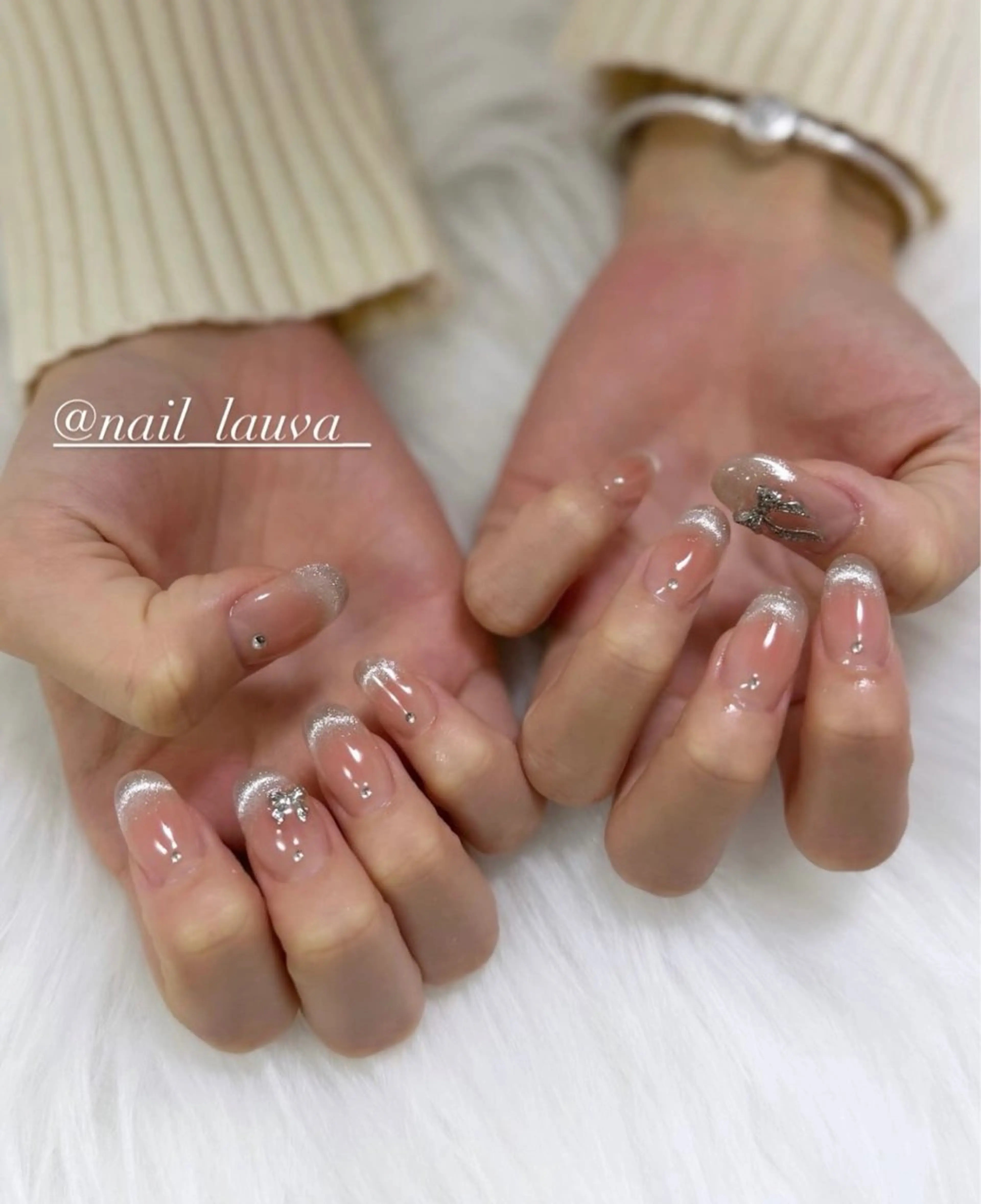 ネイル チークネイル ハンドネイル nailsalon lauvaのネイルデザイン