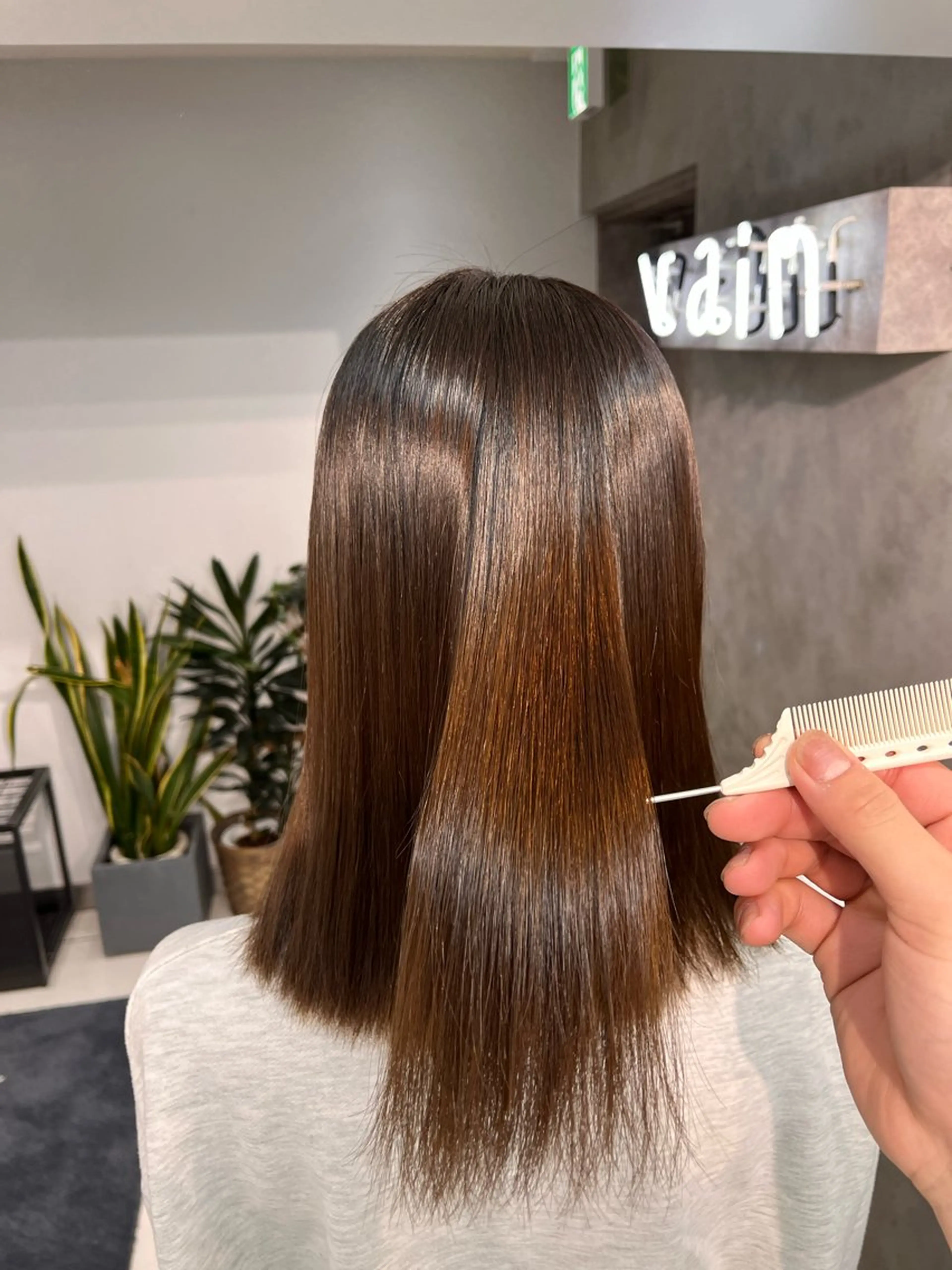 ミディアム 縮毛矯正 カットモデル募集中/ vain はるのヘアスタイル