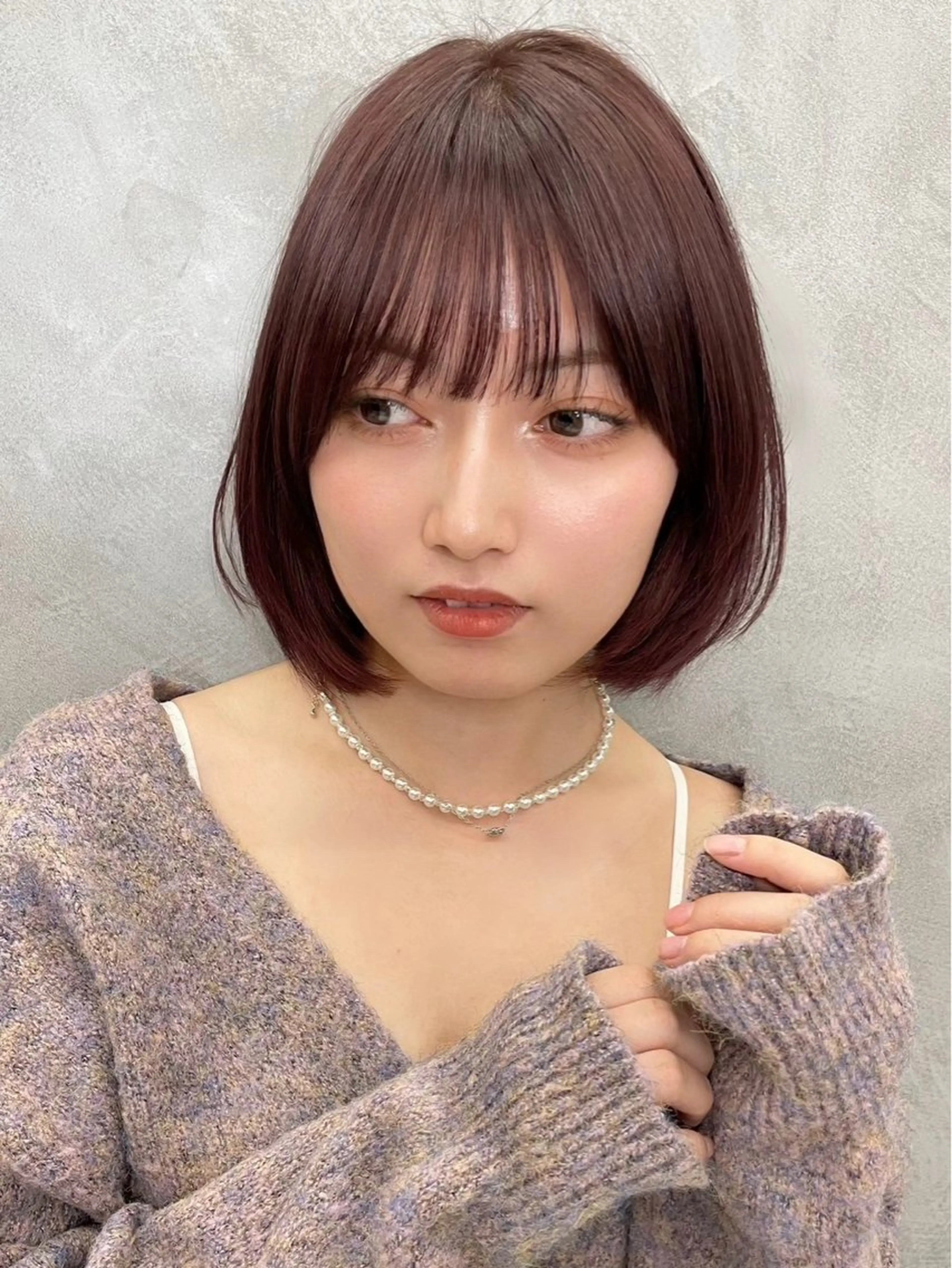 ショート カラー レイヤー/暖色カラー /パーマ/落合 歩夢のヘアスタイル