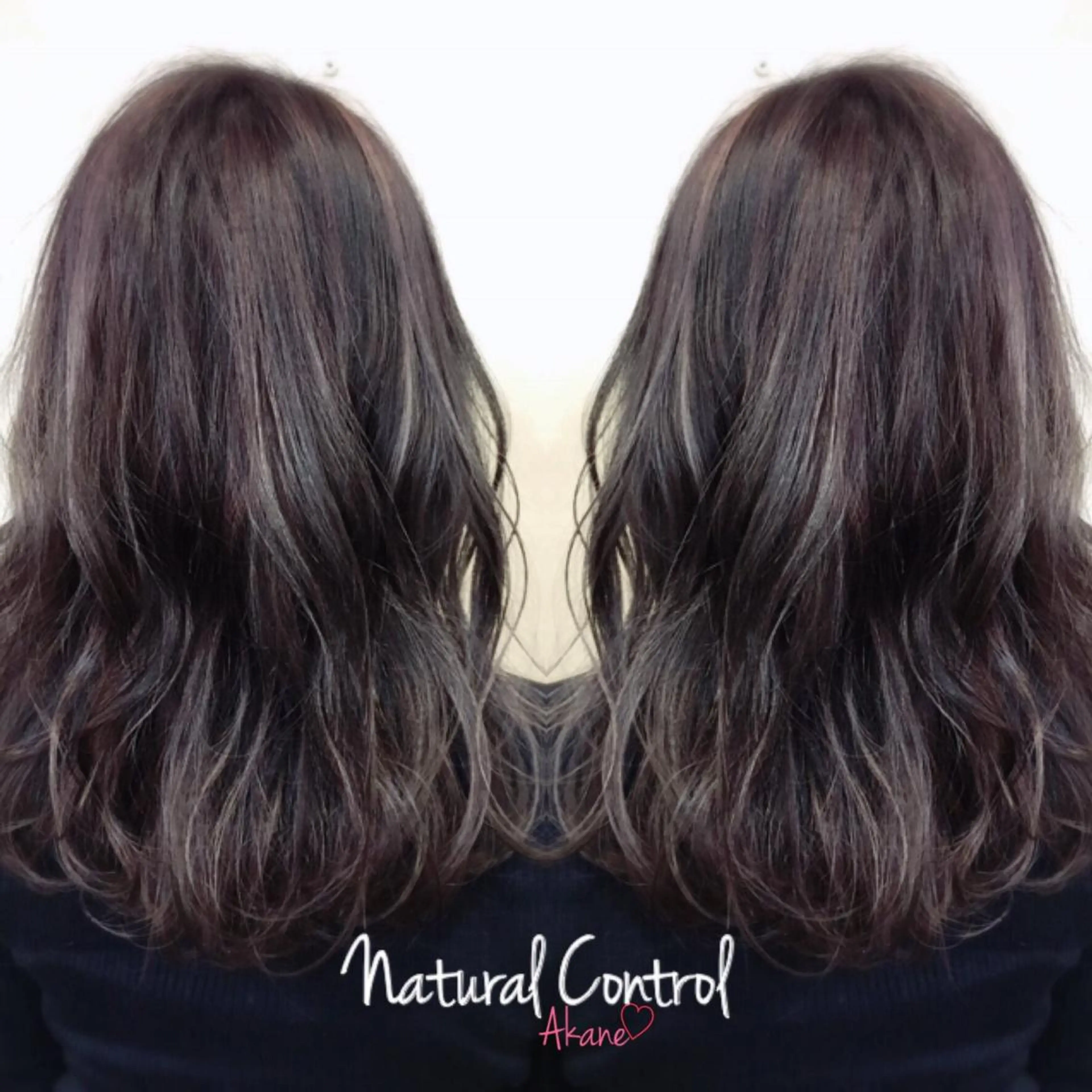 セミロング カラー 韓国ヘア🤍髪質改善 🇰🇷AKANEのヘアスタイル