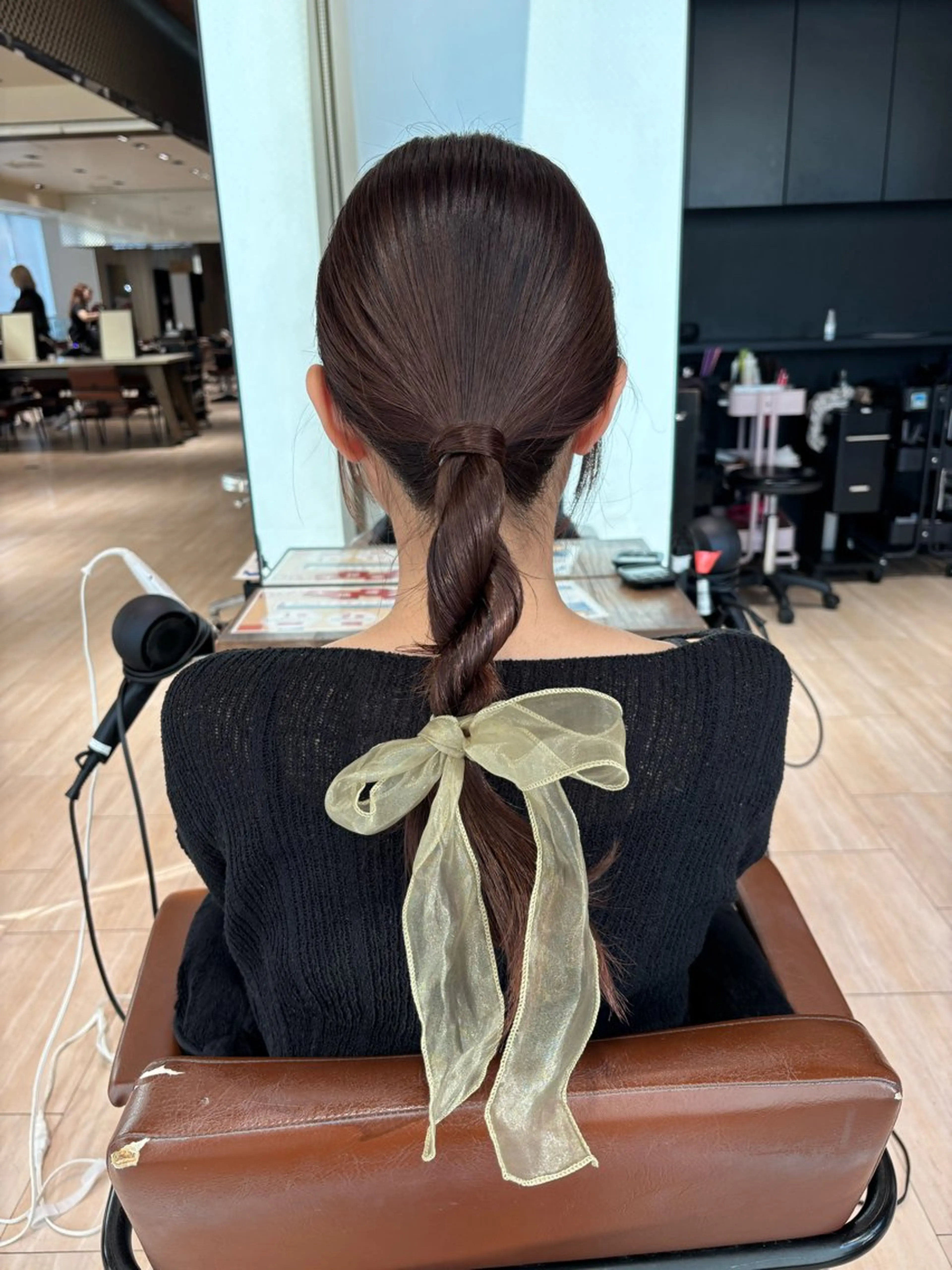 セミロング ヘアアレンジ 結婚式・ブライダル ヘアセット 穂積 未優のヘアスタイル