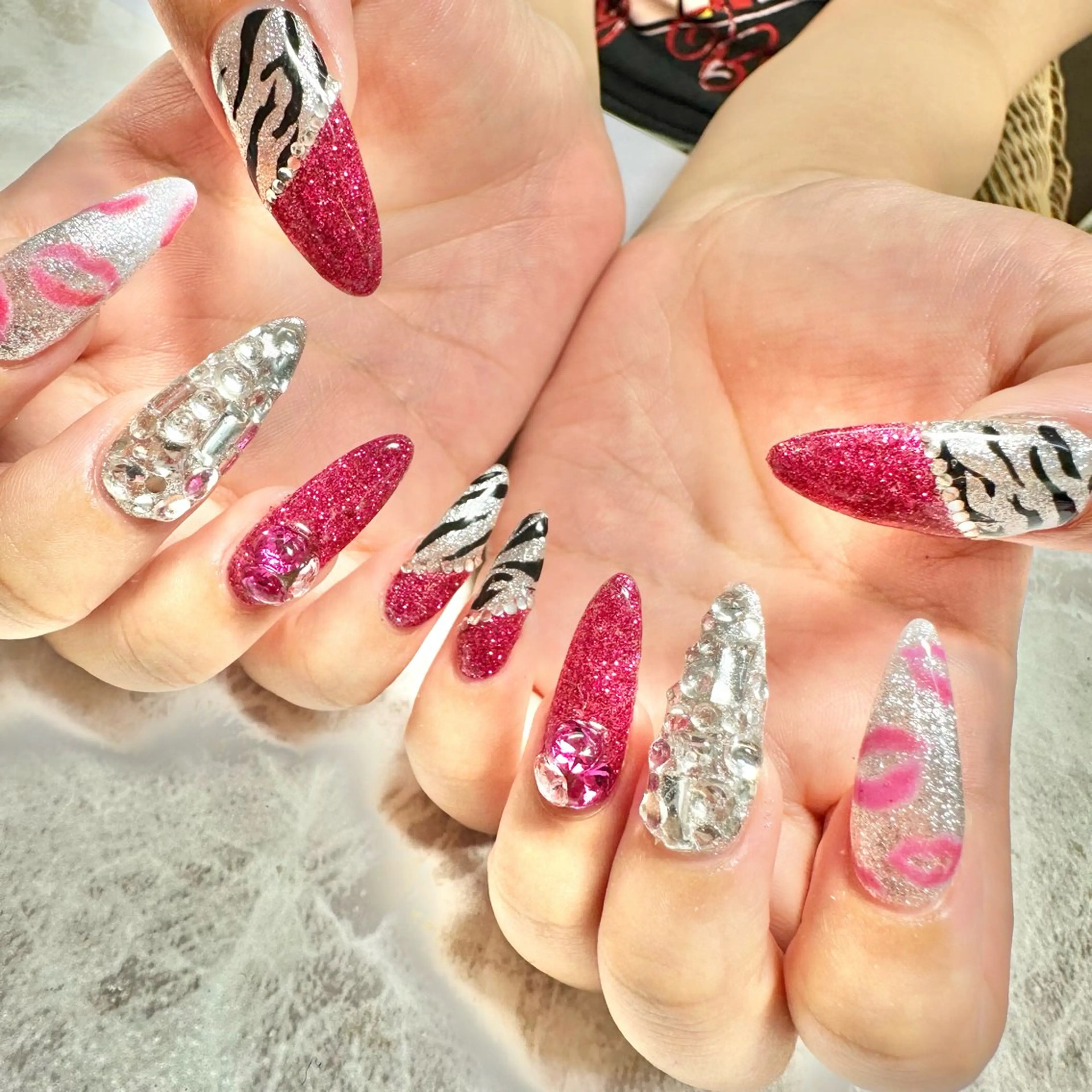 ネイル キラキラネイル ロングネイル 🤎CHARME NAIL🤎のネイルデザイン