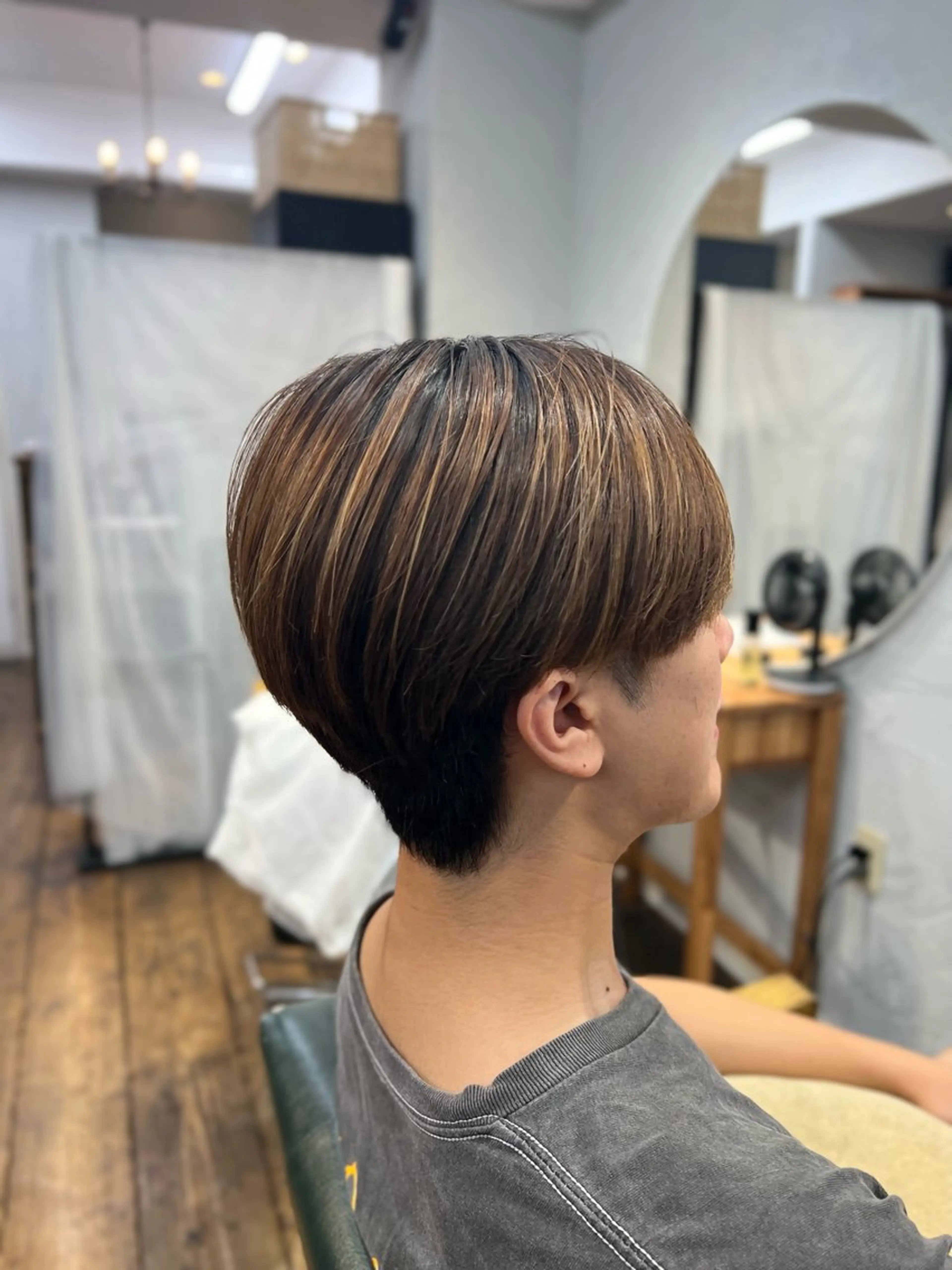 ショート メンズ 縮毛矯正 髪質改善/縮毛矯正/ 超高濃度水素ケアのヘアスタイル