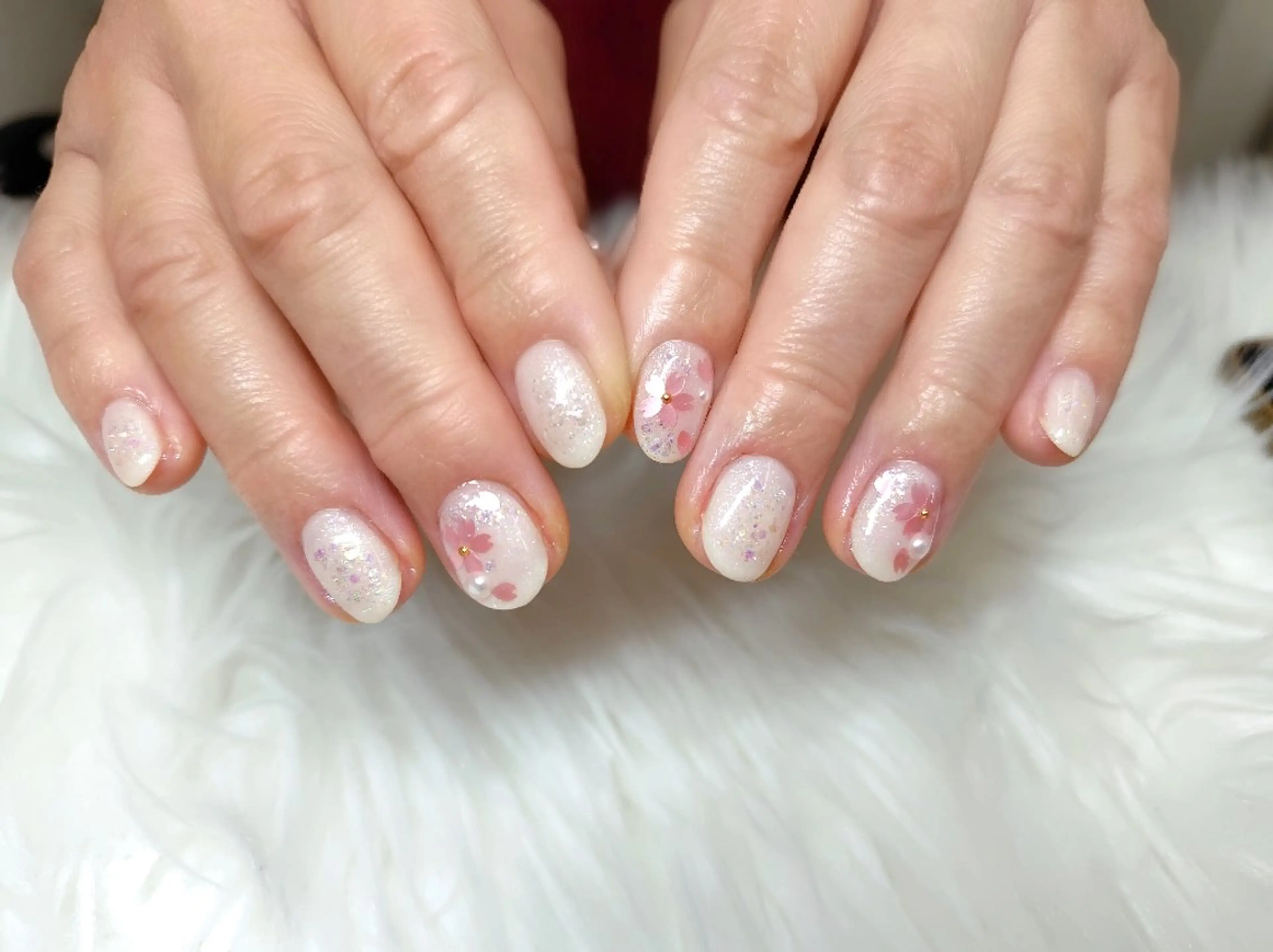 ネイル 桜ネイル 春ネイル ハンドネイル Bianca浦和西口 ⭐mitoのネイルデザイン