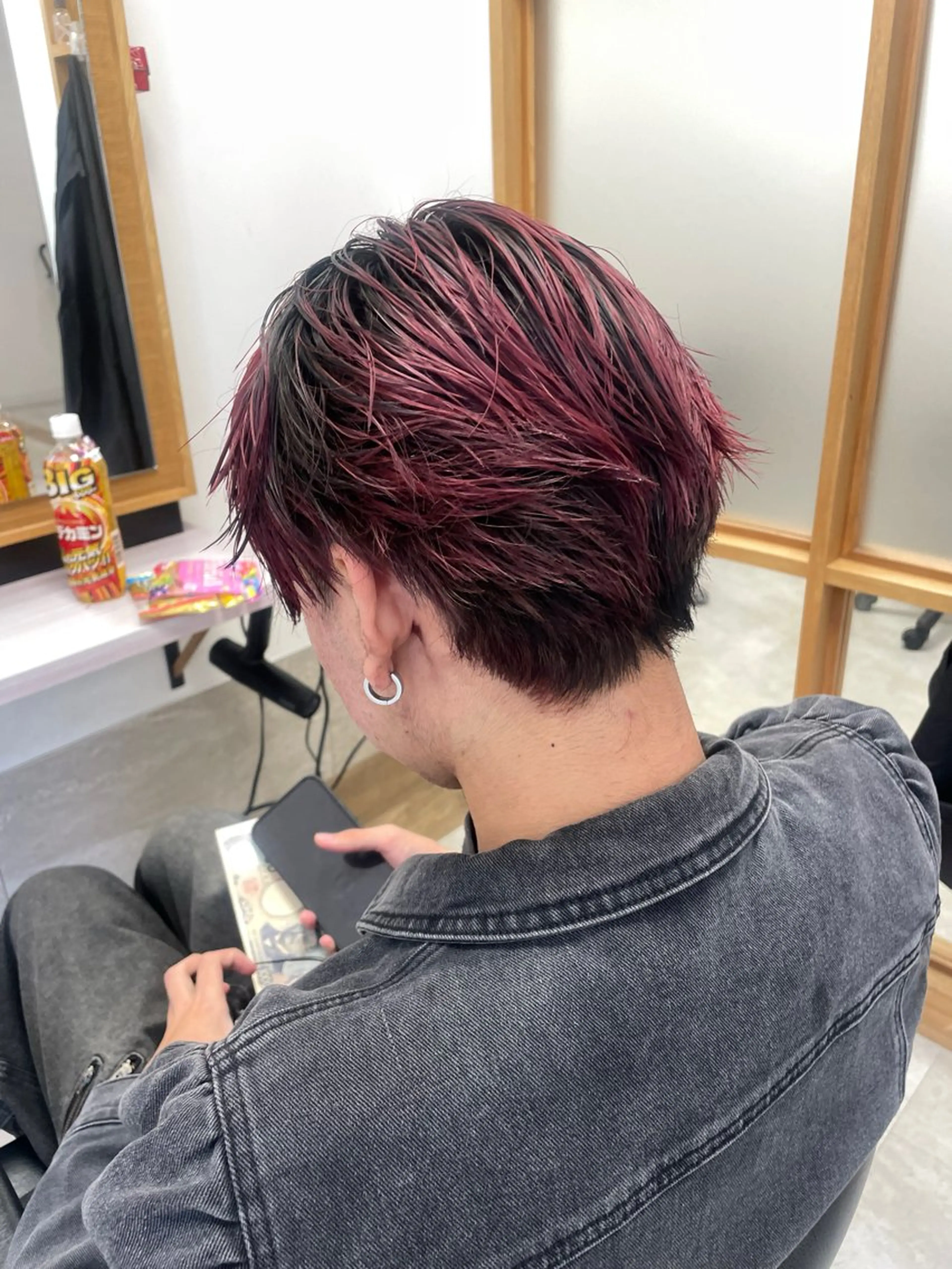 ミディアム レイヤーカット BLEACH 🟥 PERM 天神🏆のヘアスタイル