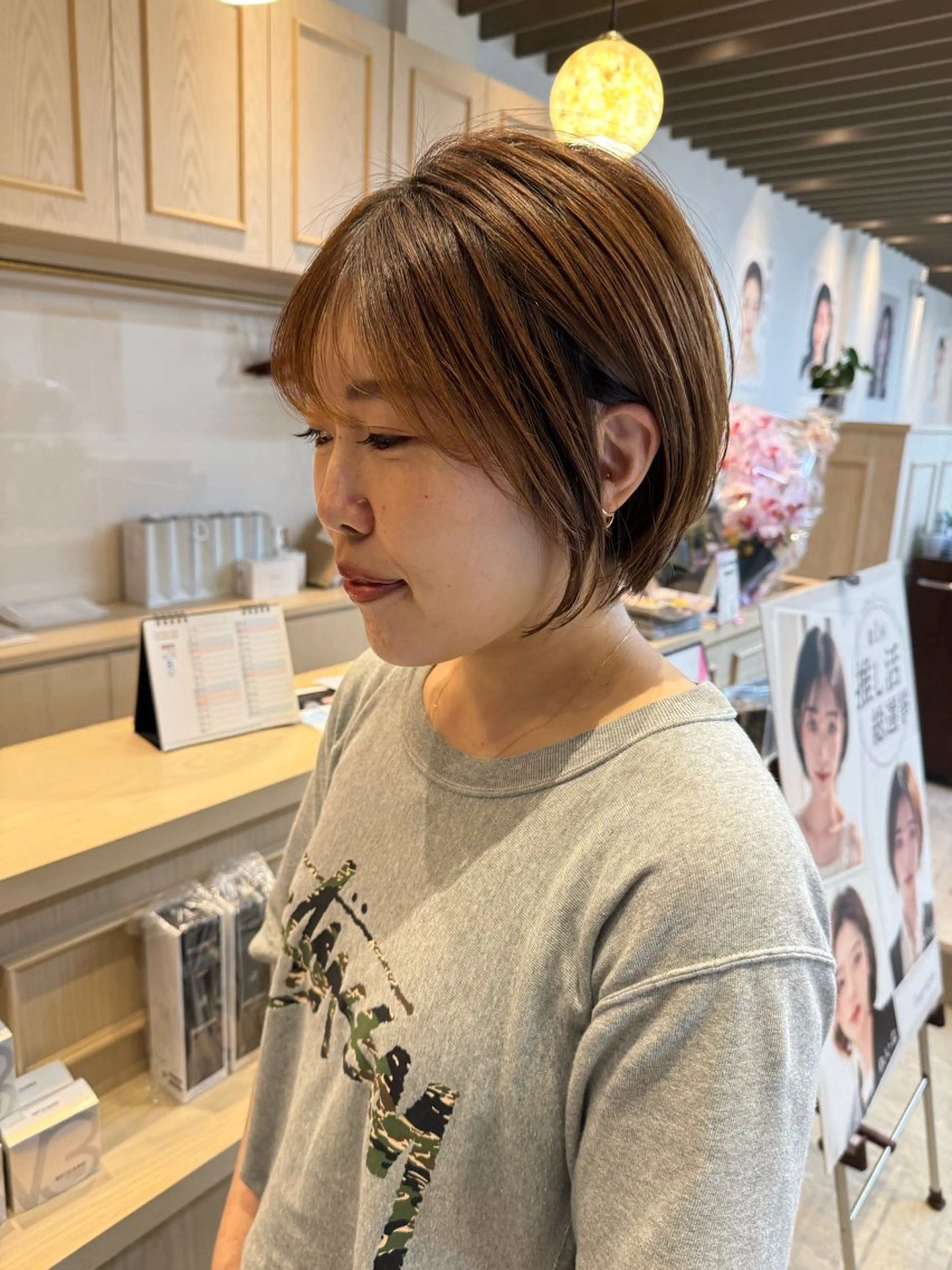 ショート ショート/ボブ パーマ/中原のヘアスタイル
