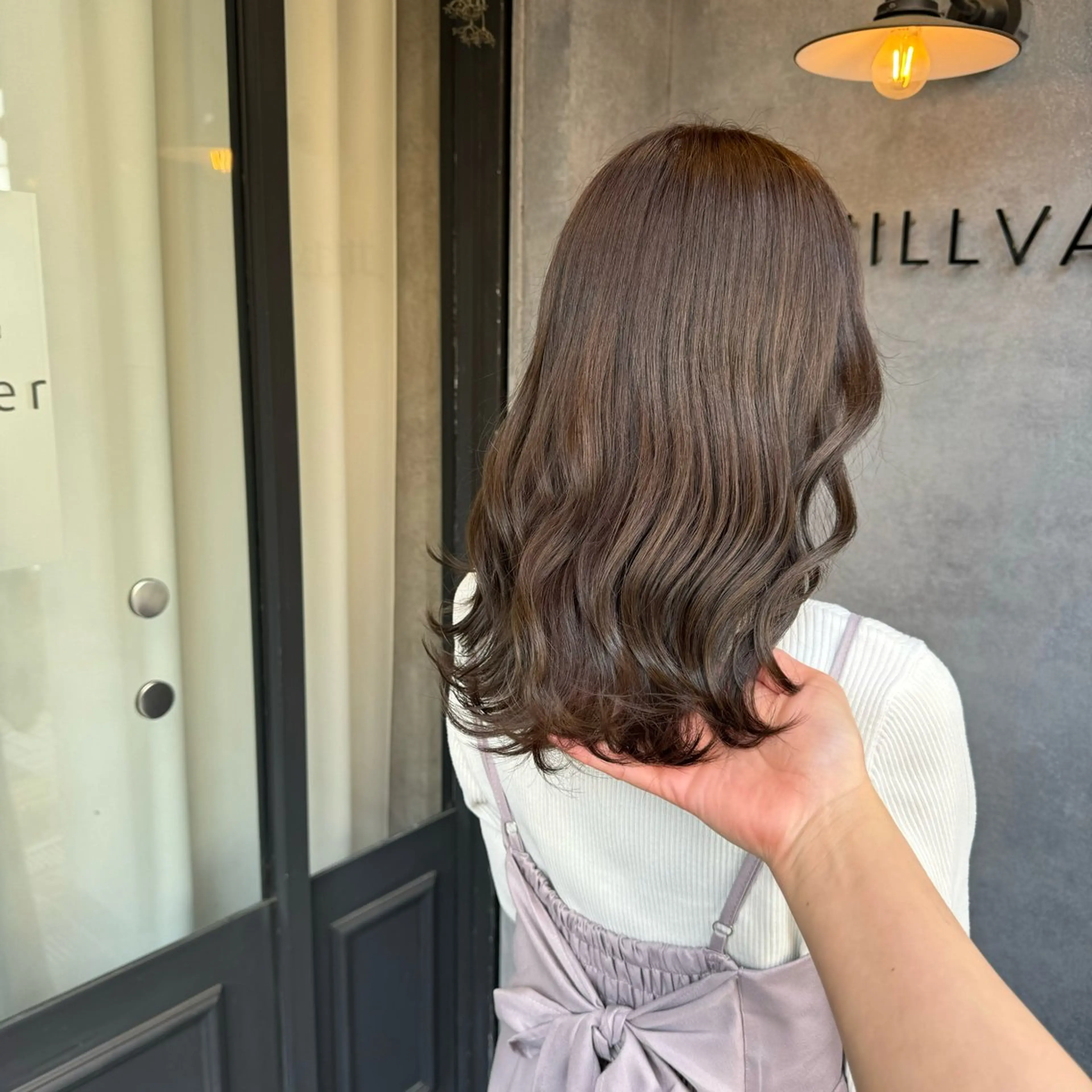 ロング カラー ショコラグレージュ グレージュ カット ヘアカラー 🫧透明感カラー 🫧 ジルバ清水南海のヘアスタイル