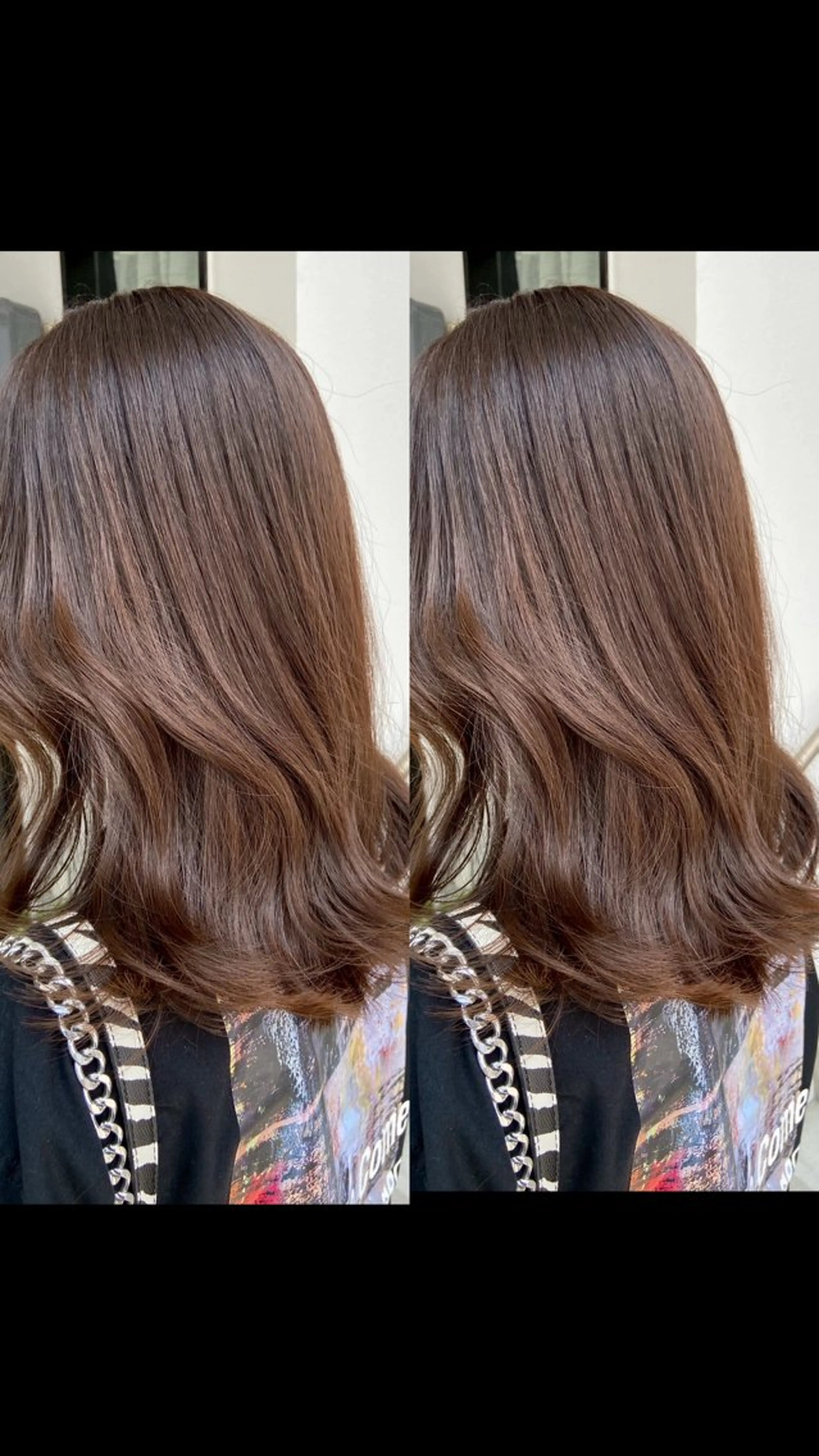 ロング 裾分 華子のヘアスタイル