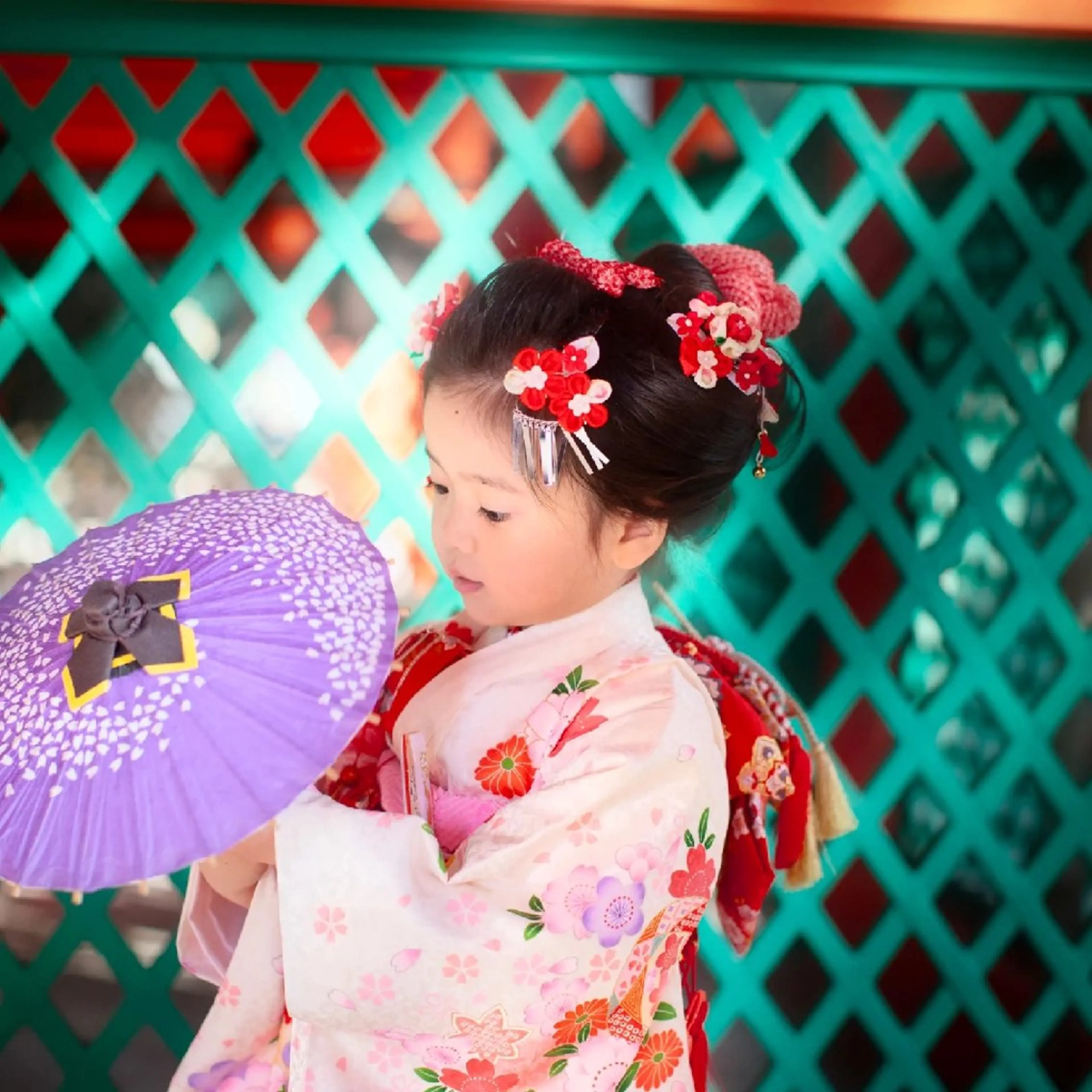 七五三着付けヘアセット(7才)の写真