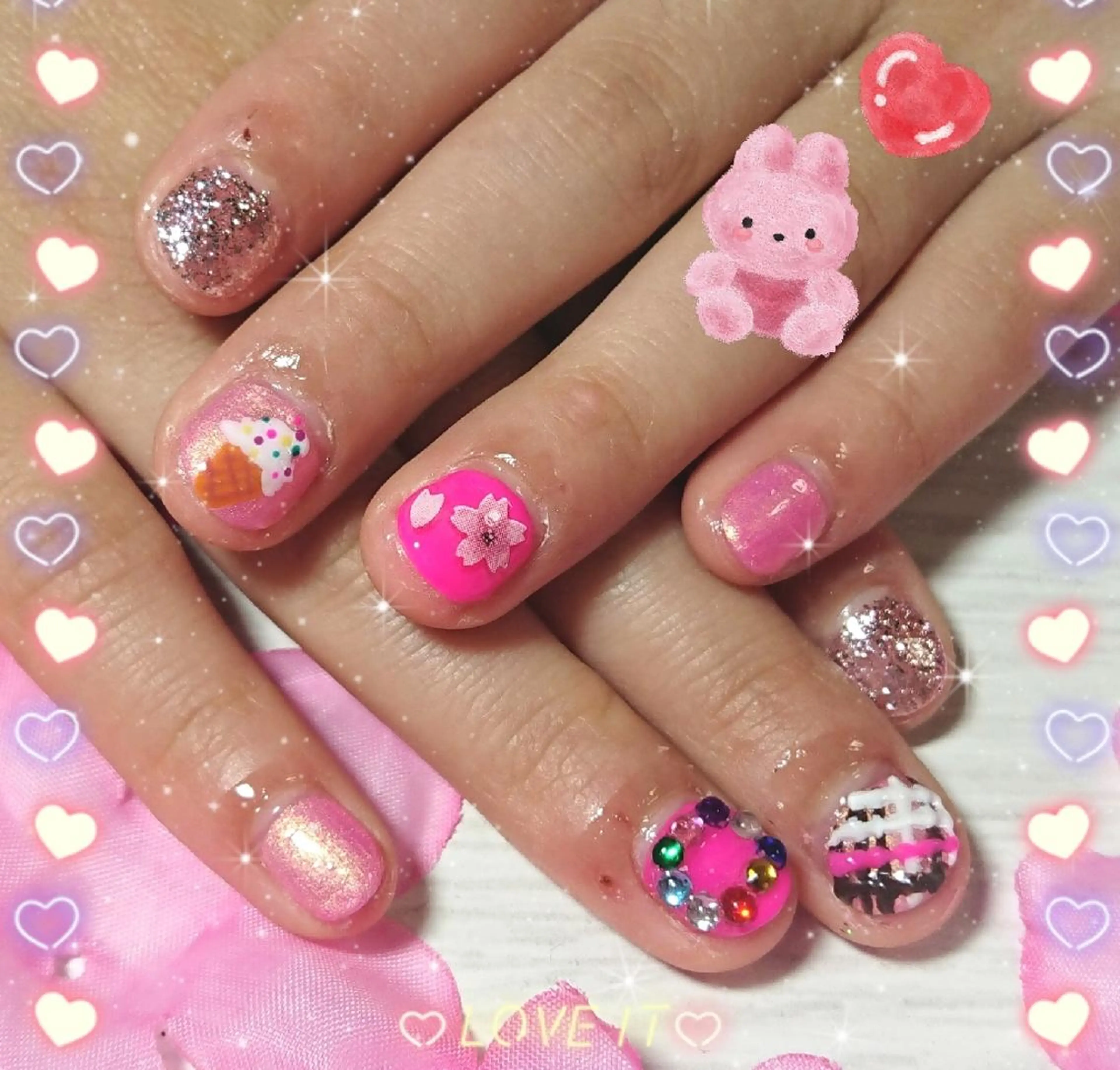 ネイル ハンドネイル 林 珠里のネイルデザイン