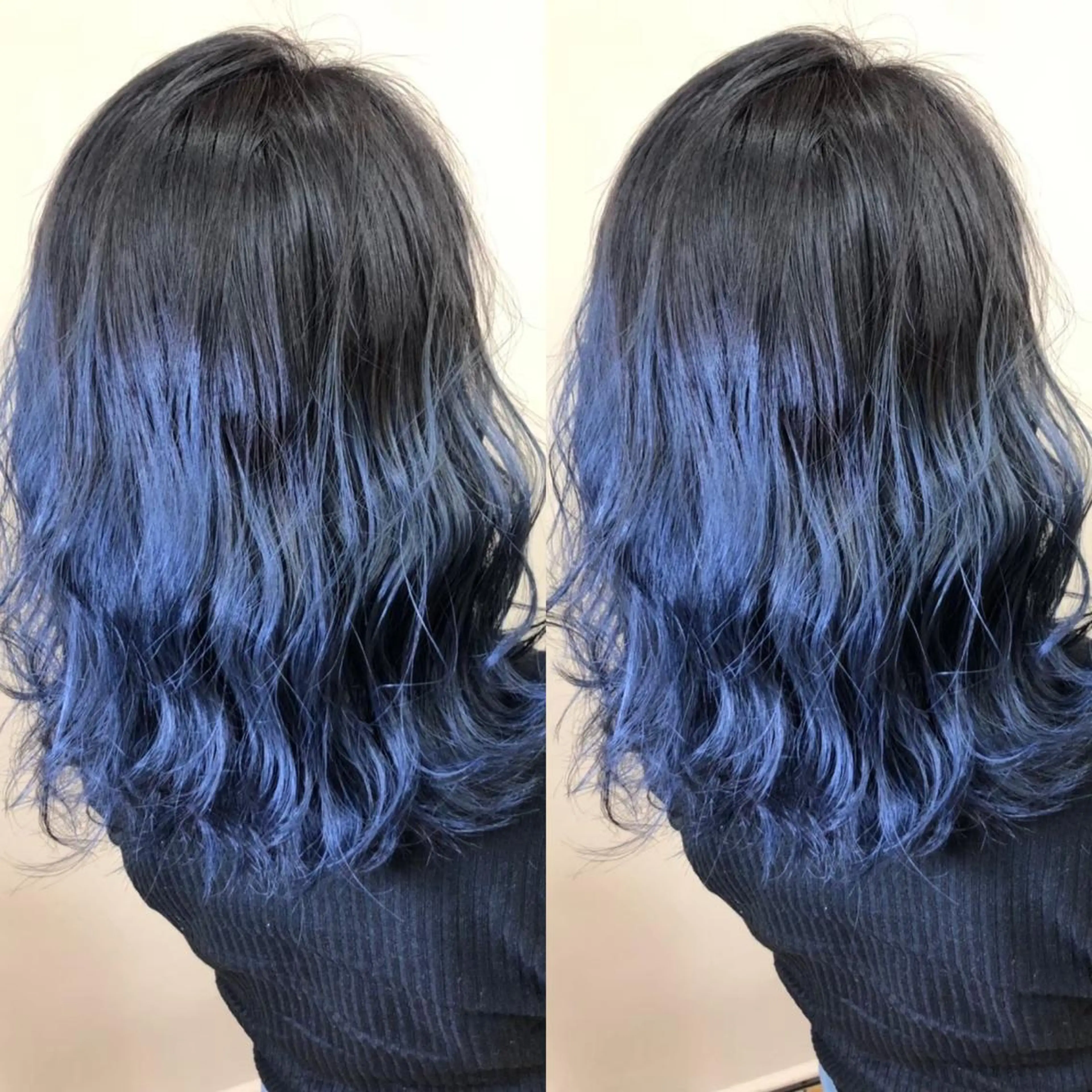 セミロング カラー アクアカラー ブリーチ ブルーカラー ダブルカラー グラデーションカラー hair studio  jyym's所属・ボーイッシュ美容師 刈り上げ/ショートのヘアスタイル