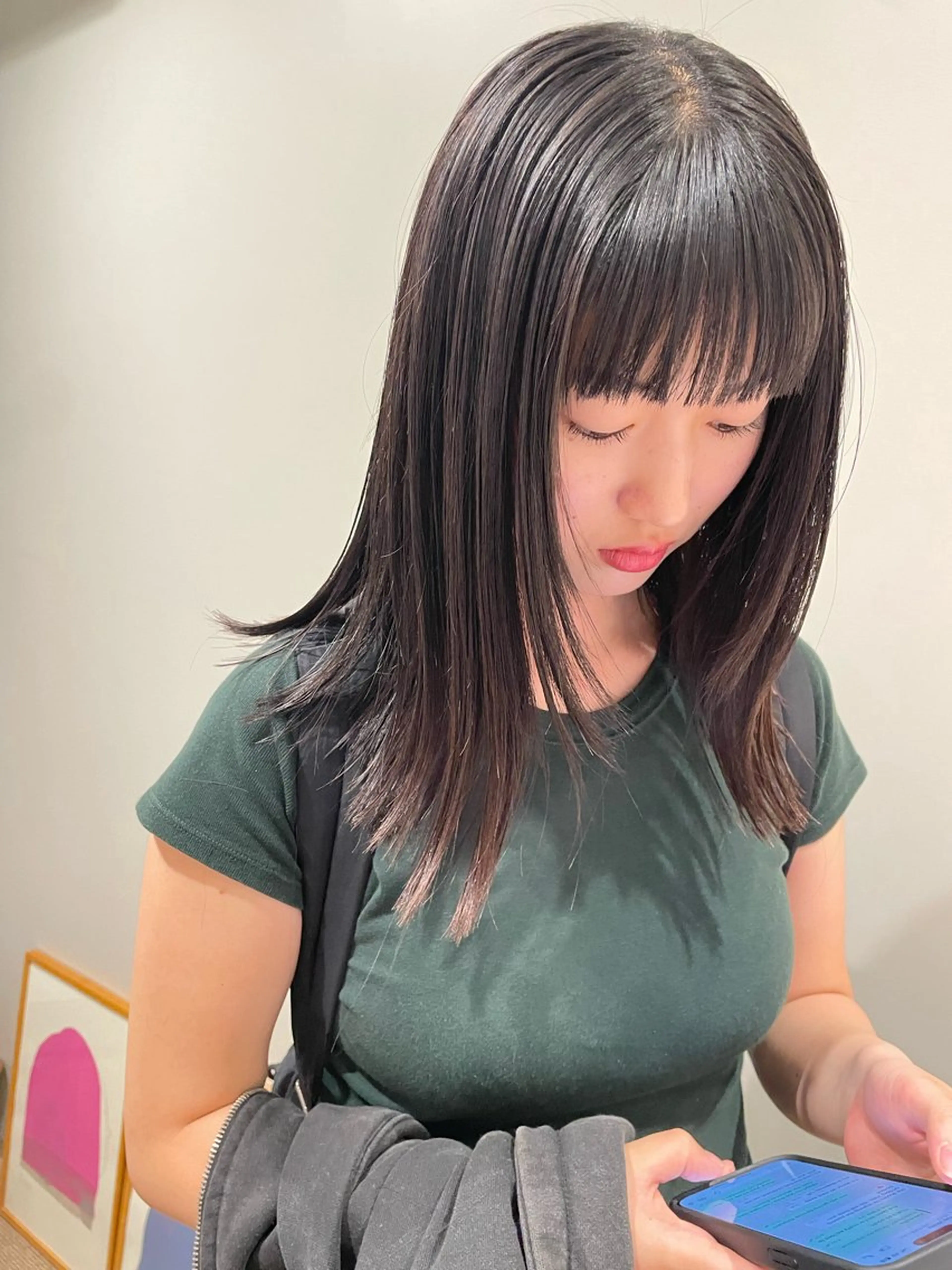 ミディアム 森田 博樹のヘアスタイル