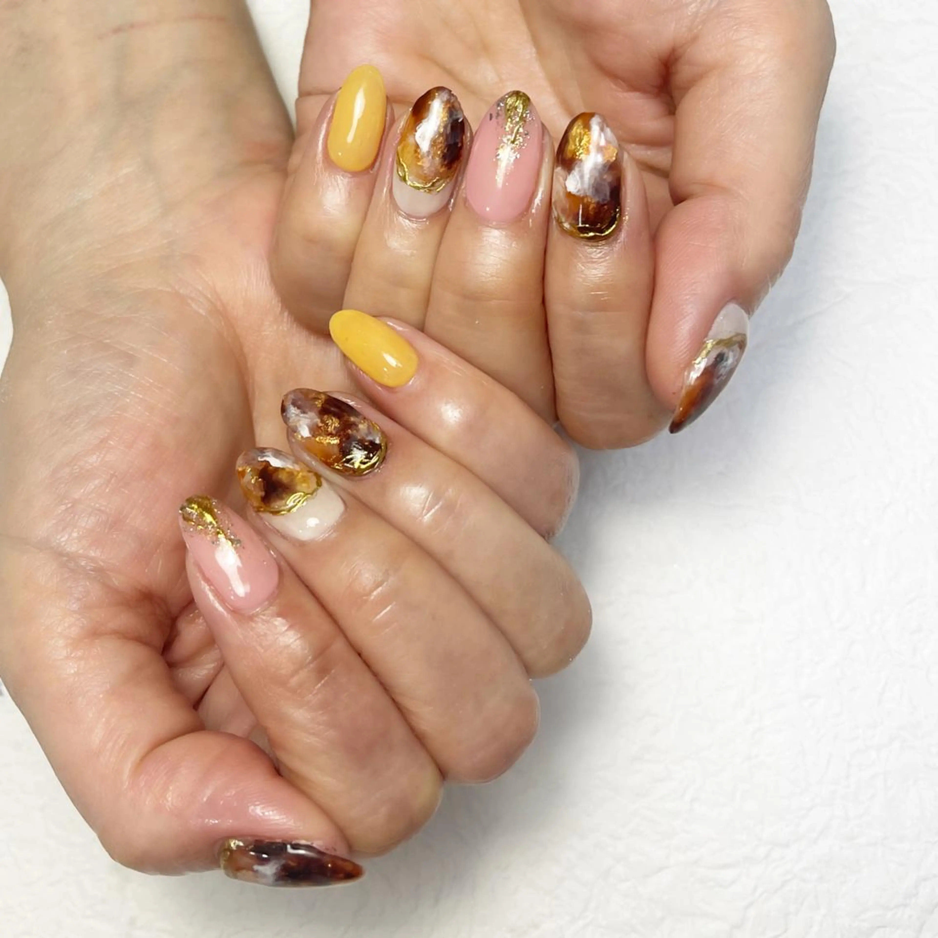 ネイル アートネイル フットネイル ジェルネイル キラキラネイル 韓国ネイル Y nail なんば堀江店のネイルデザイン