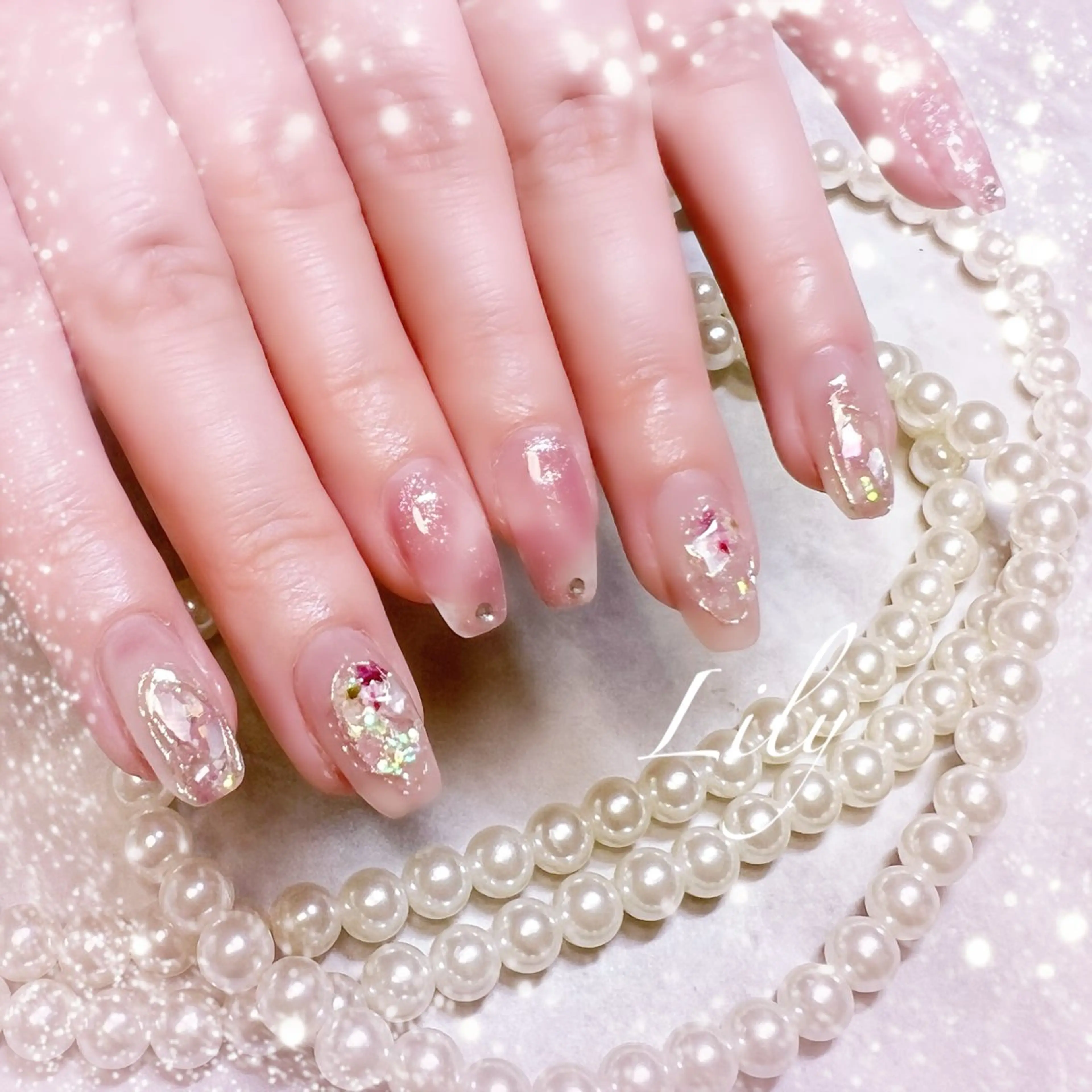 ネイル ハンドネイル Lily*nail 🌻Mii🌻のネイルデザイン