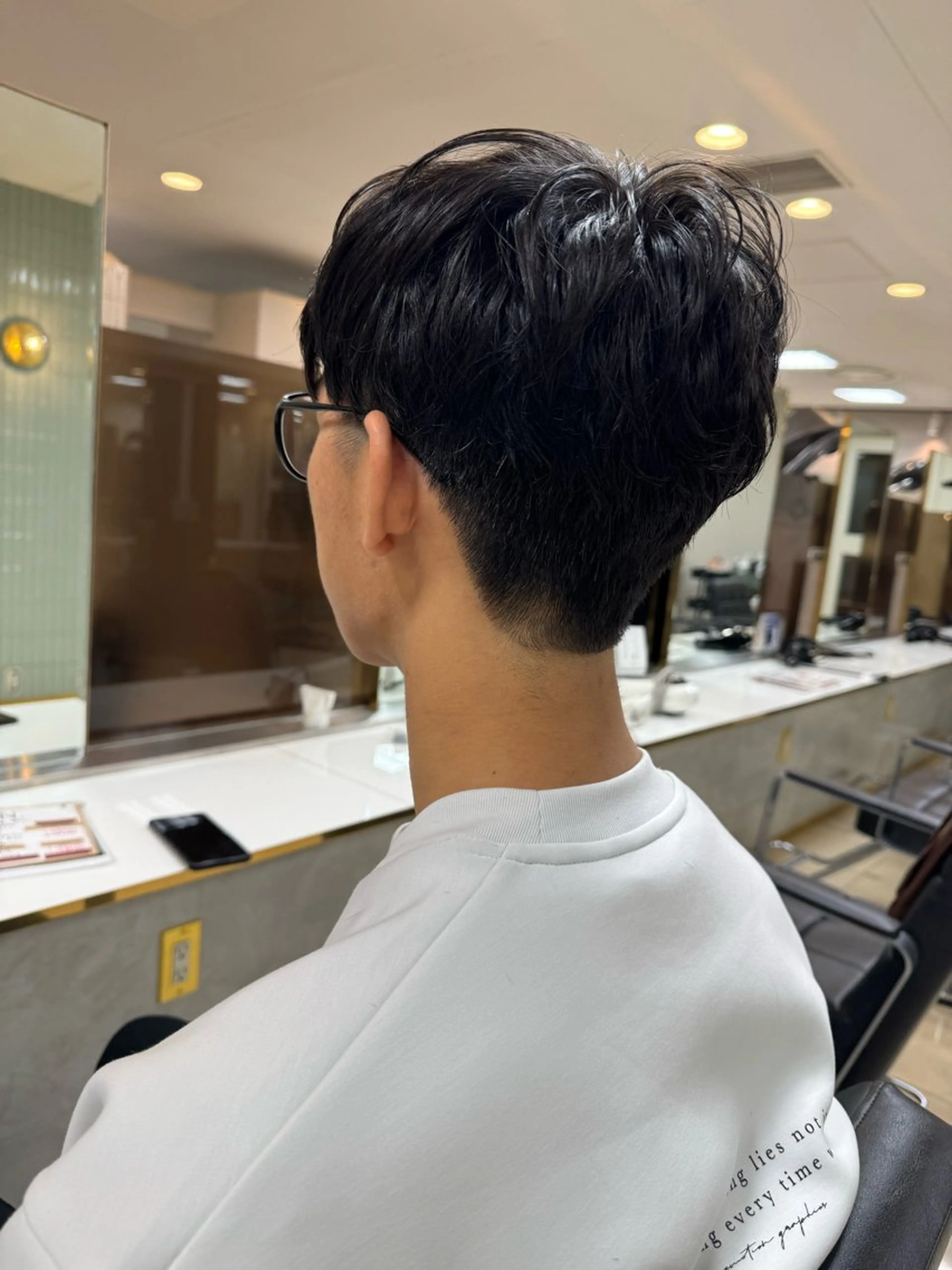 ショート メンズ メンズパーマ 渋谷 りなのヘアスタイル