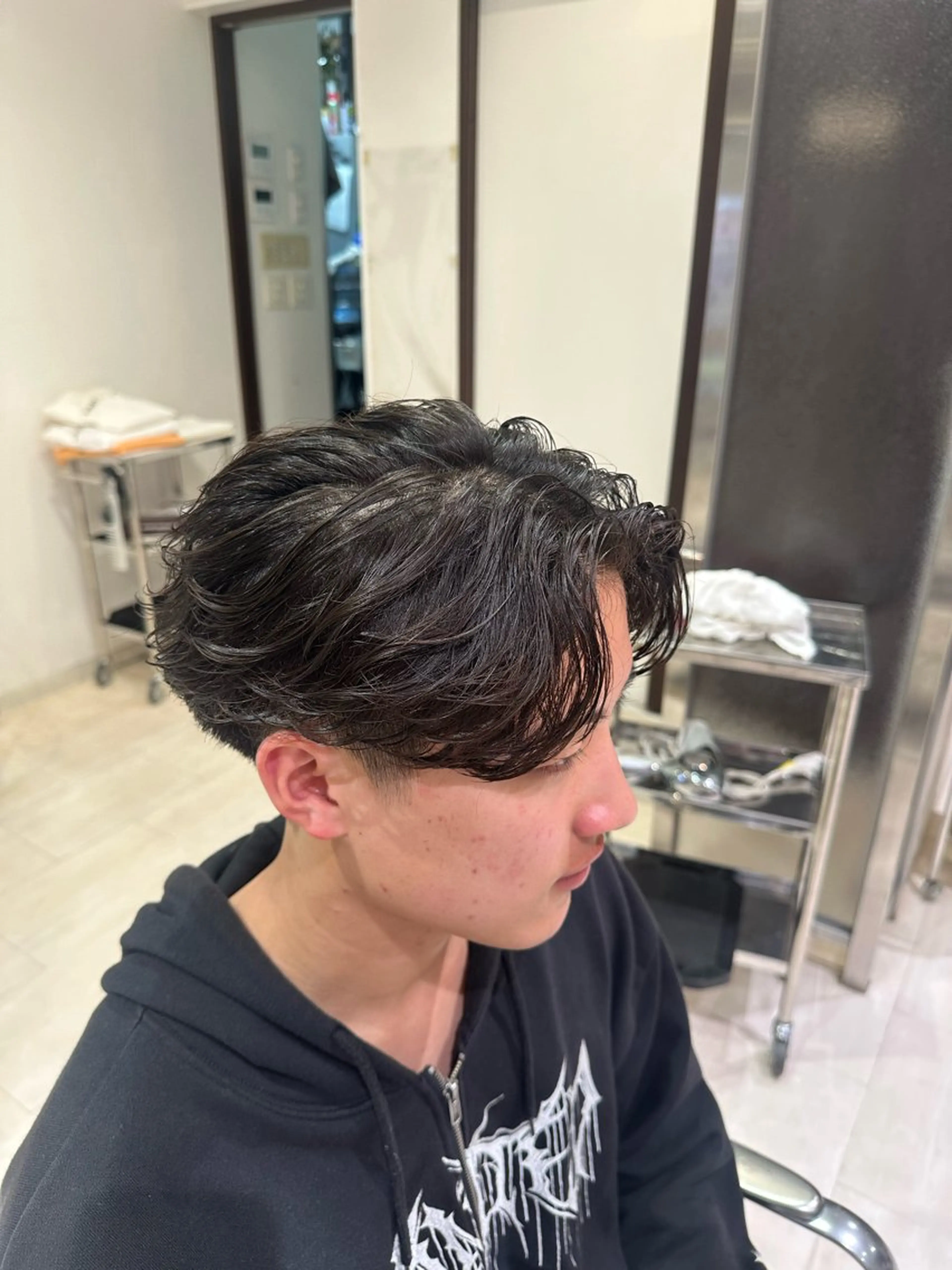 ミディアム ミディアムパーマ カット パーマ 緒方 将聖のヘアスタイル