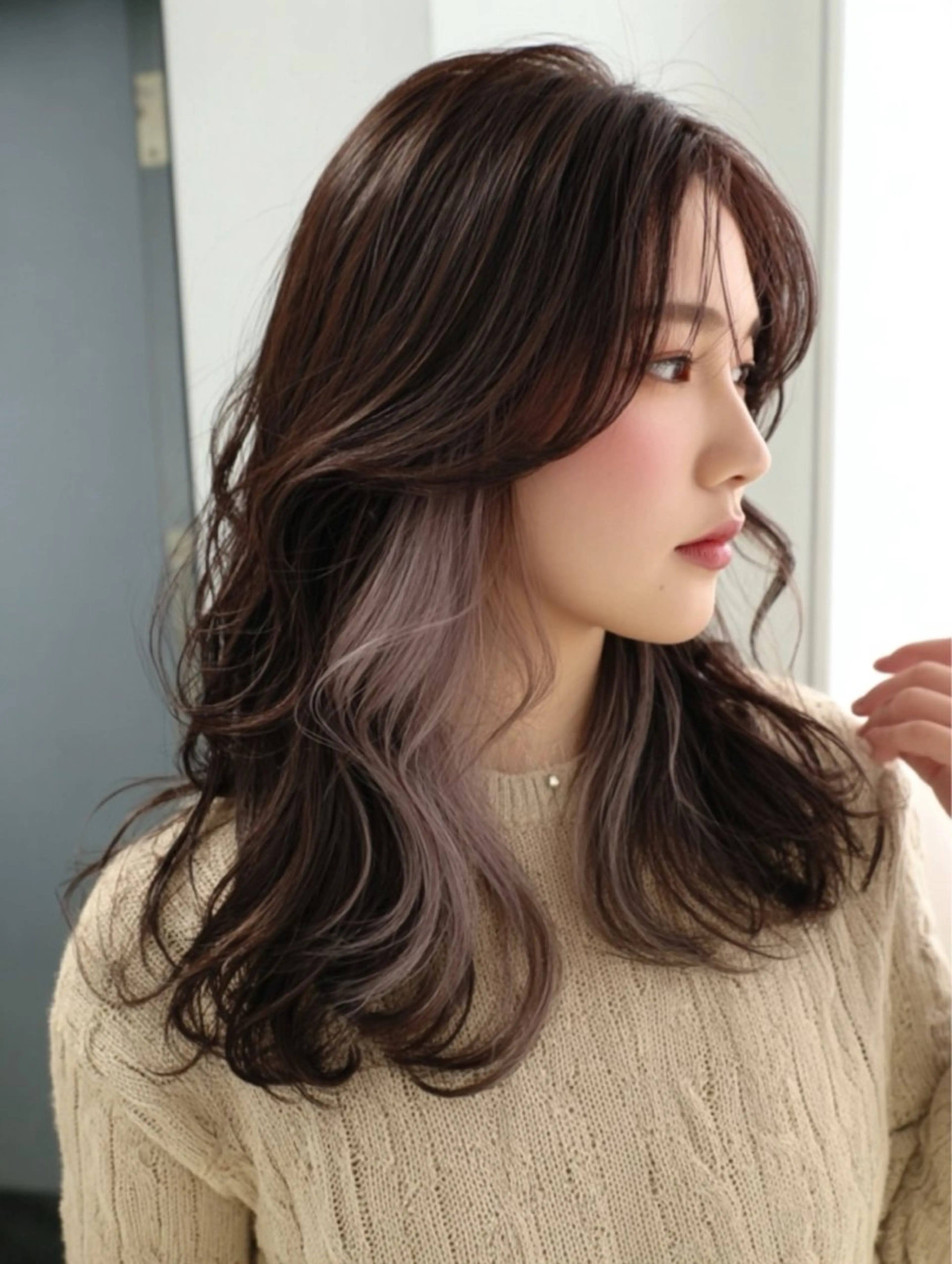 セミロング カット ヘアカラー トリートメント VIE.ORNER 浦安店　三上真弥のヘアスタイル