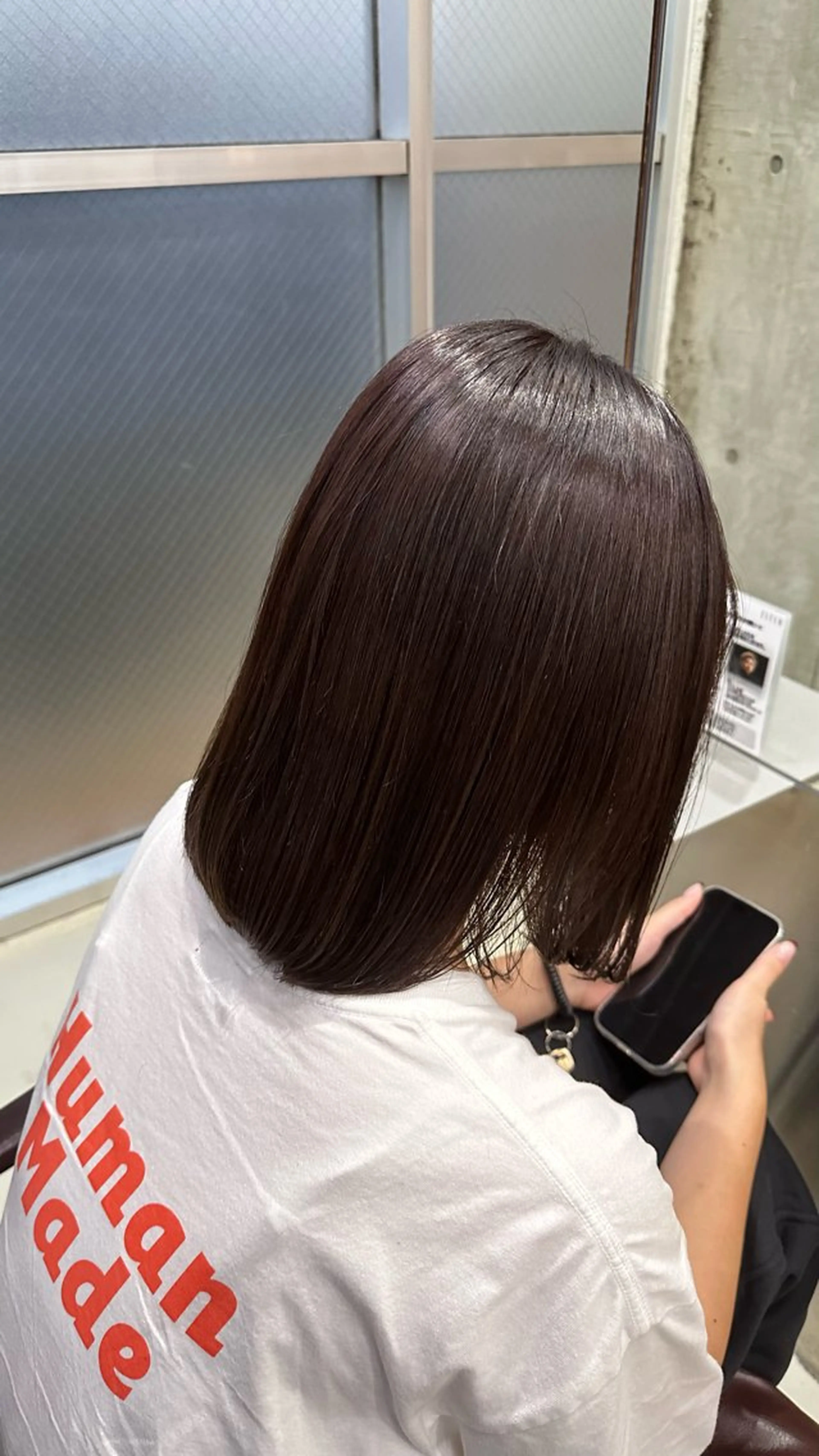 ミディアム カラー ヘアカラー fifth原宿 宮部蓮のヘアスタイル