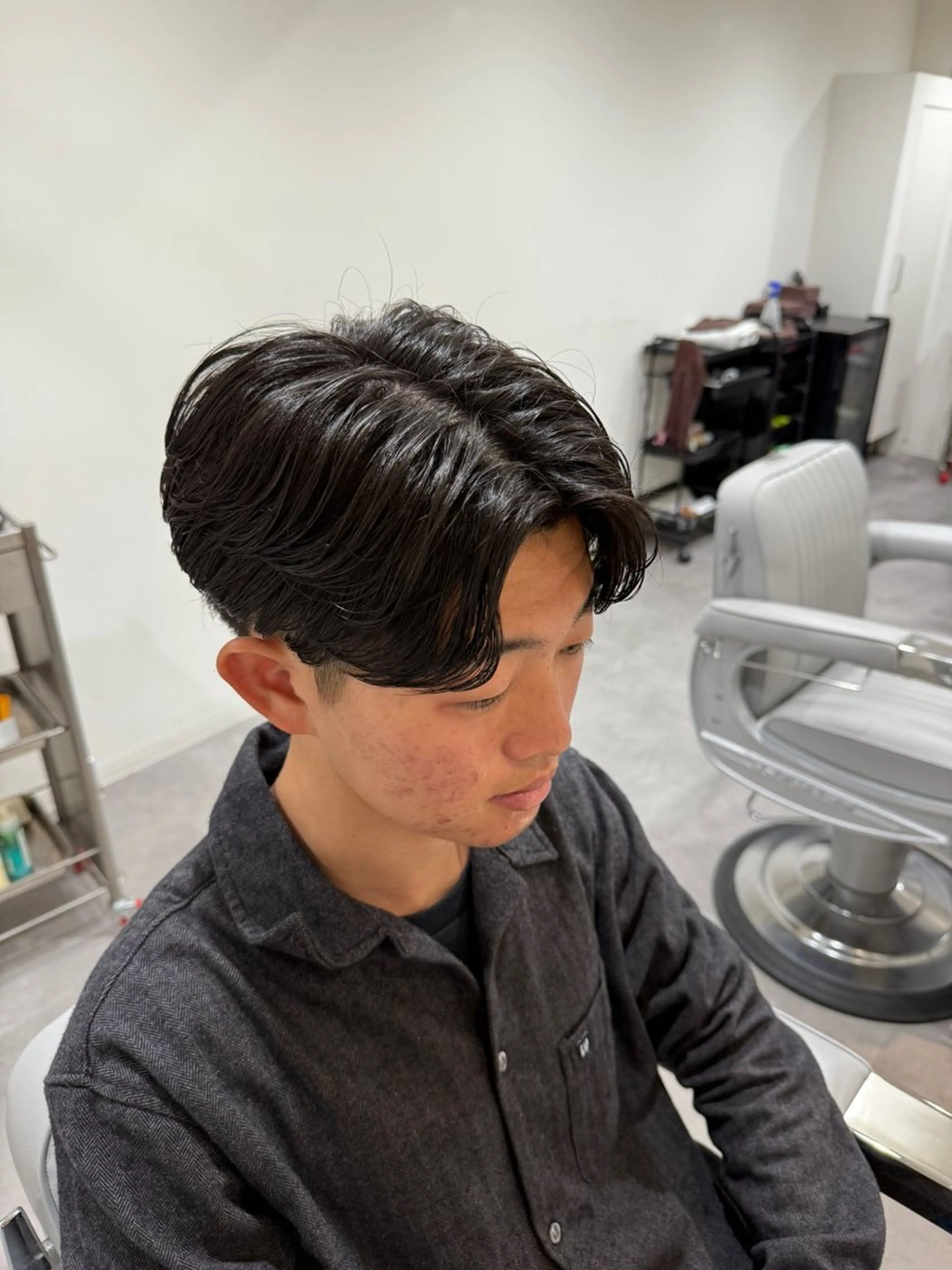 ミディアム カット パーマ NAM松戸 高田さくらのヘアスタイル