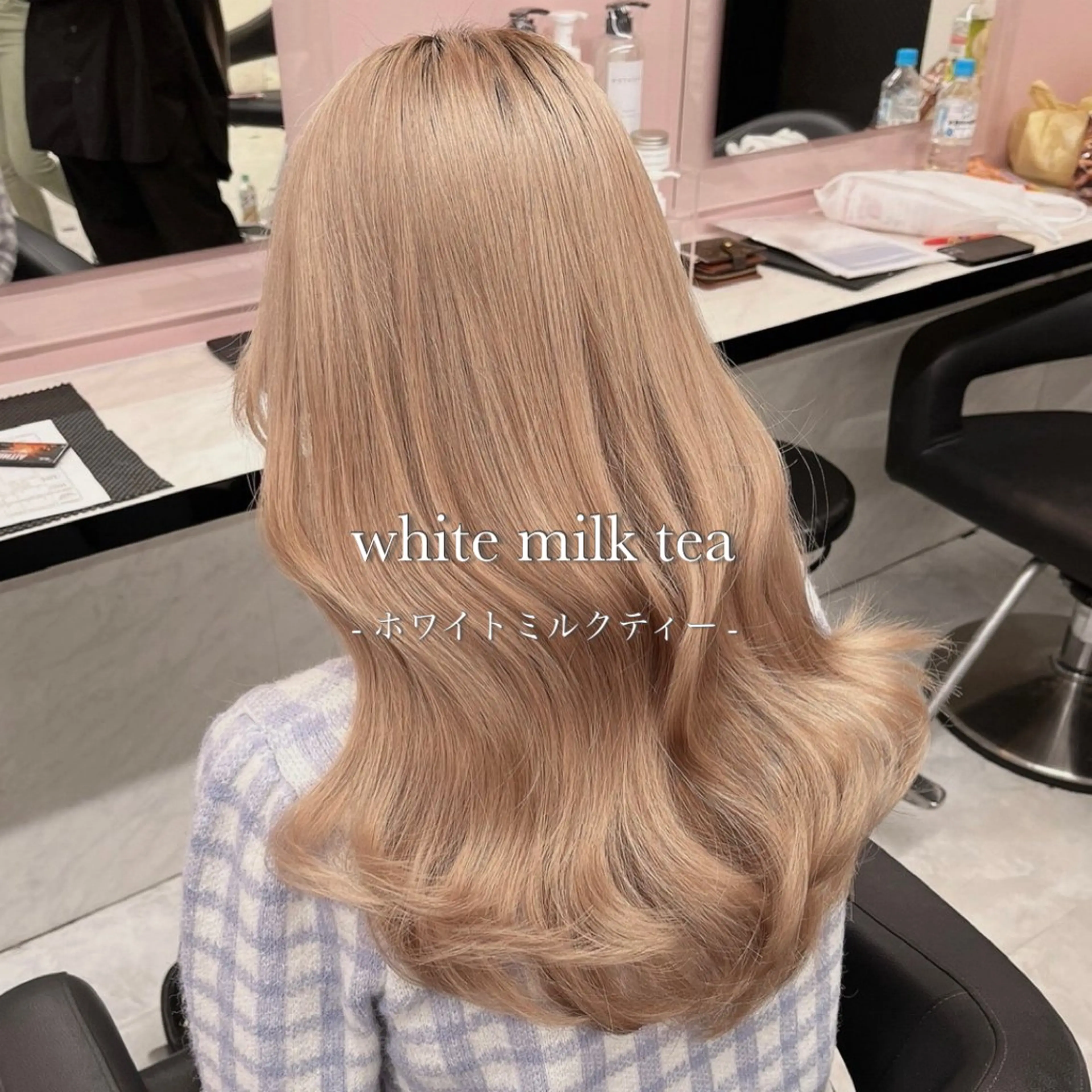 ロング カラー ベージュカラー ブリーチ ブロンド グレージュ ハイトーンカラー 色落ち綺麗🩰ハイ トーン🎀RINKAのヘアスタイル