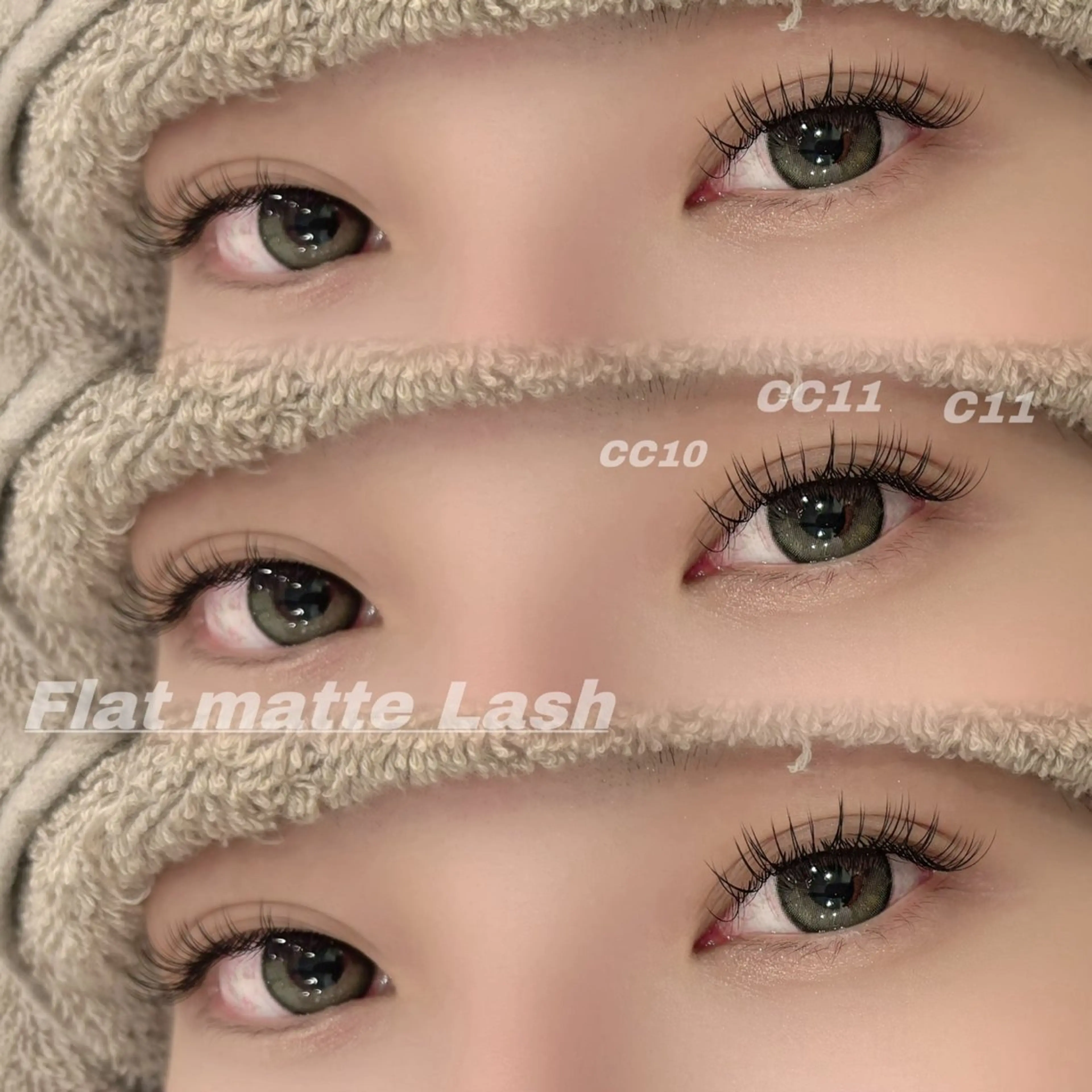 マツエク・マツパ Cカール フラットラッシュ 目尻長め マツエク Eye ELSA lash栄店の眉毛・アイブロウイメージ