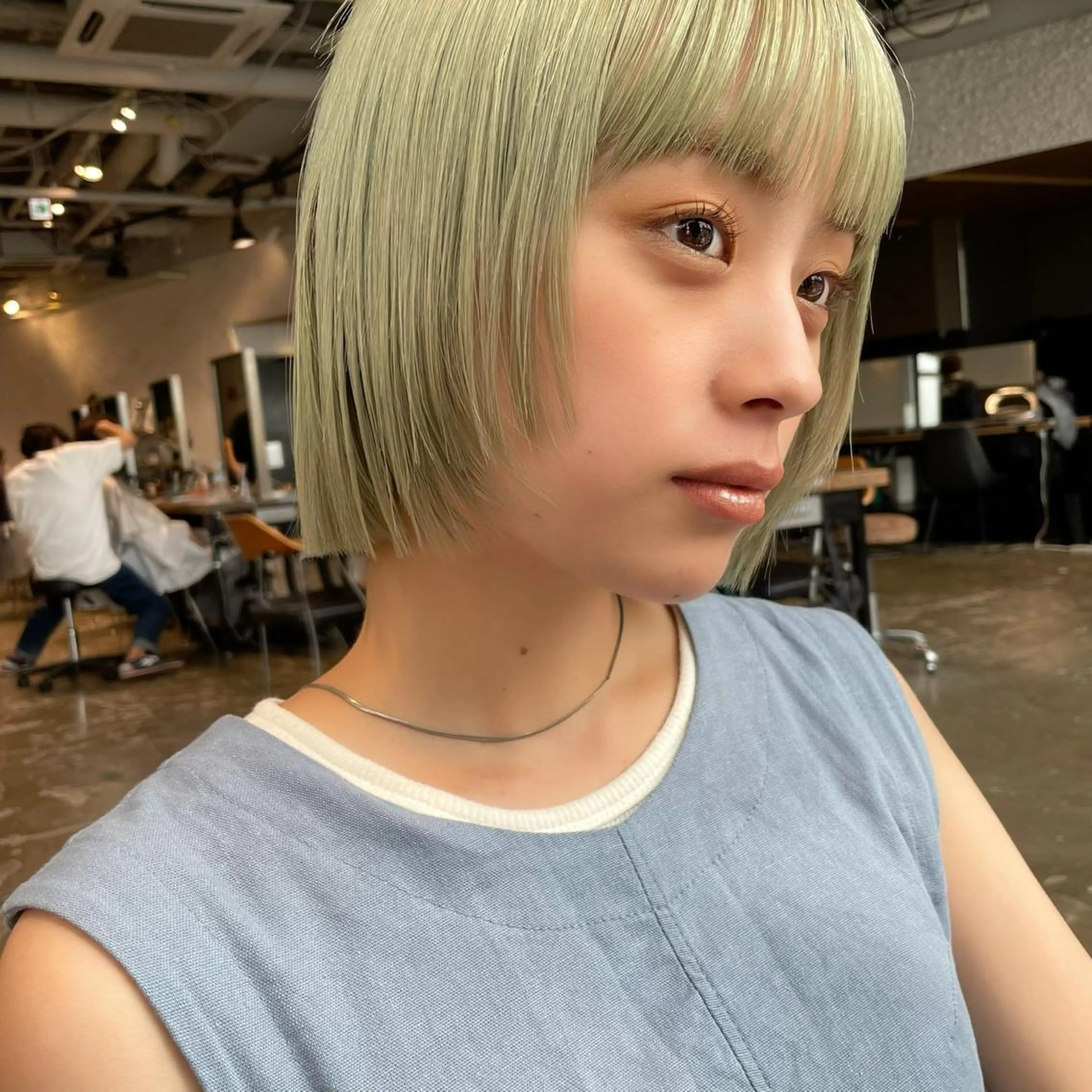 ショート カラー ヘアアレンジ 【柔らか透明感✨/ 似合せ前髪】大石葉月のヘアスタイル