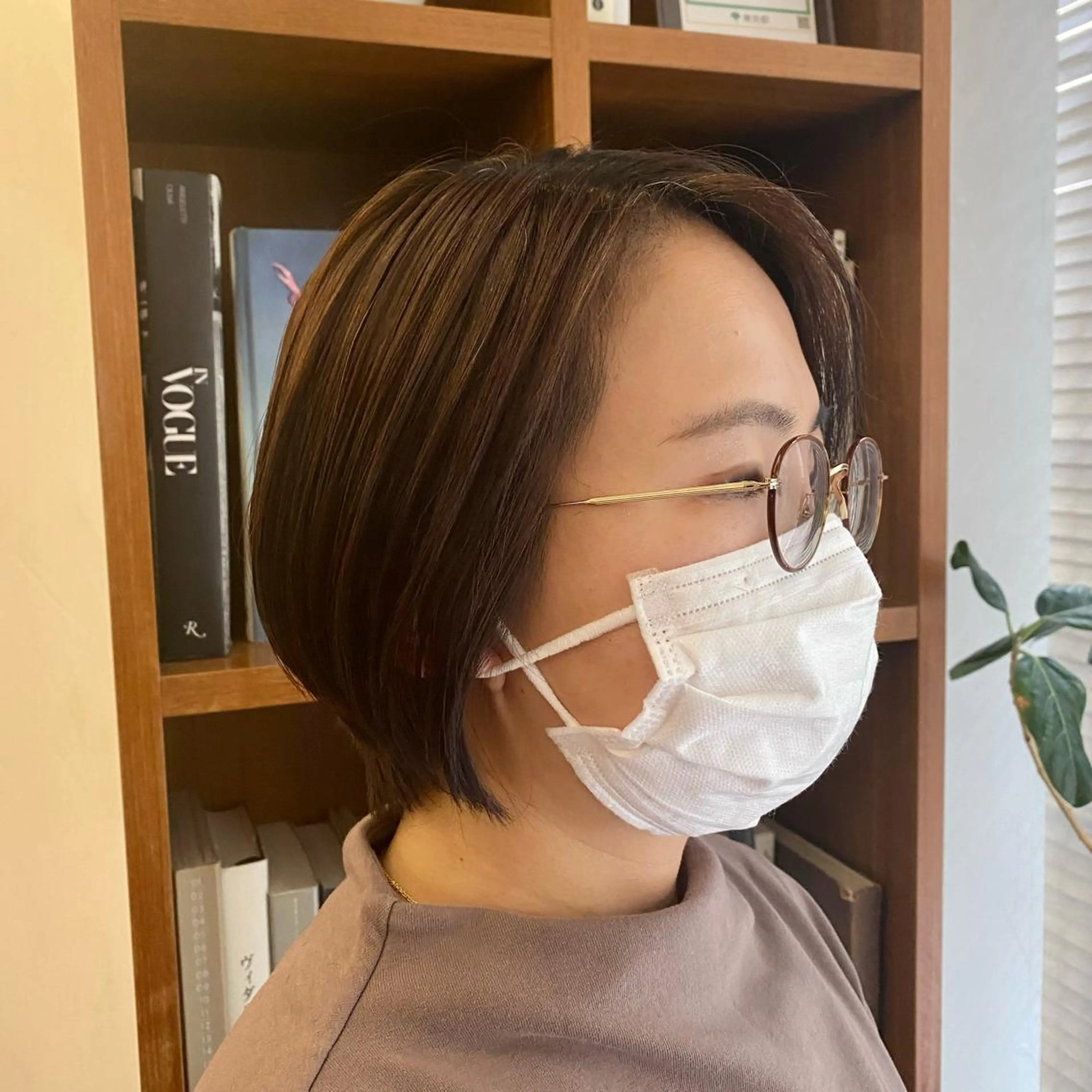 ショート カラー 似合わせレイヤー/ ニュアンスパーマ高倉のヘアスタイル