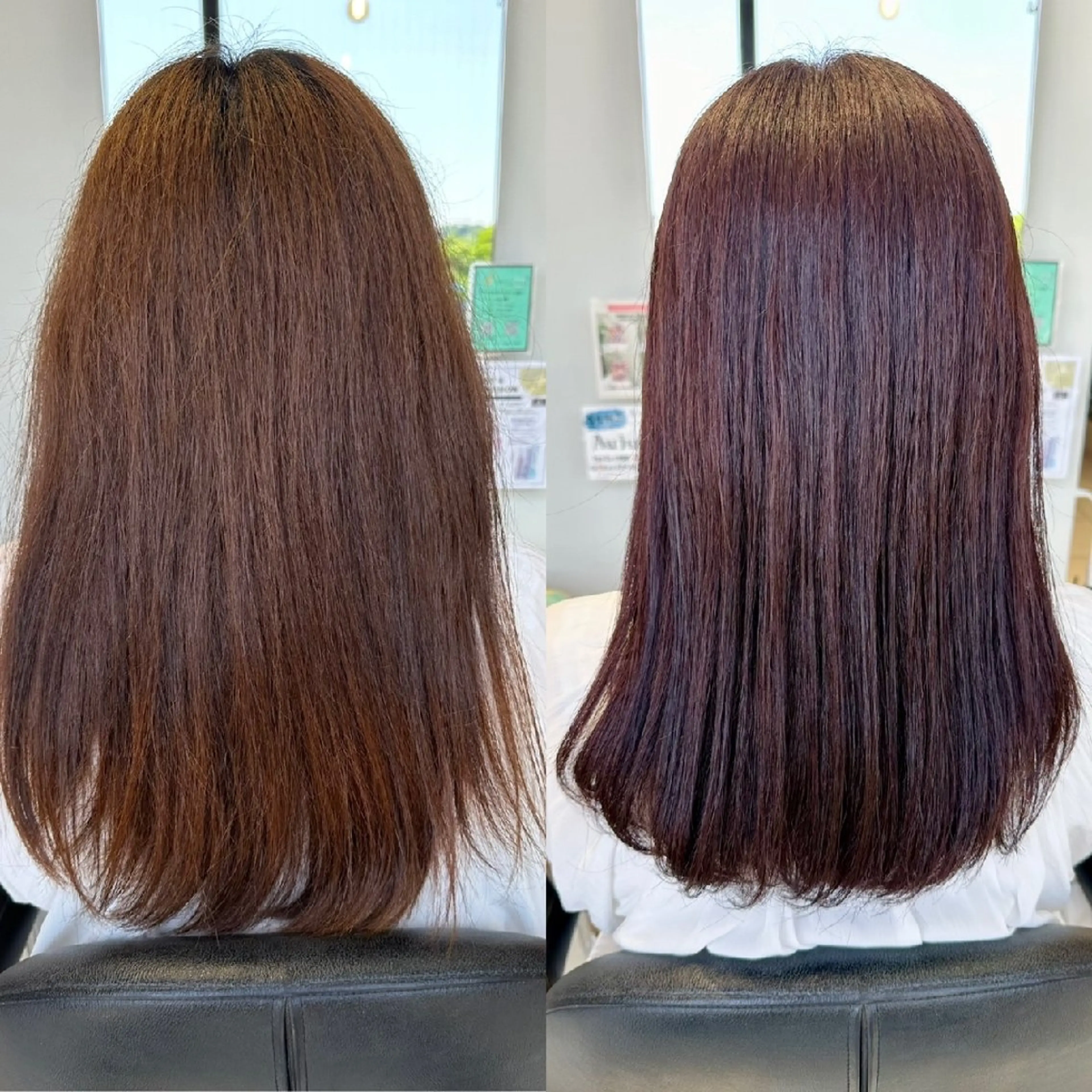 セミロング 顔周りカット/お呼ば れヘア/レイヤーのヘアスタイル