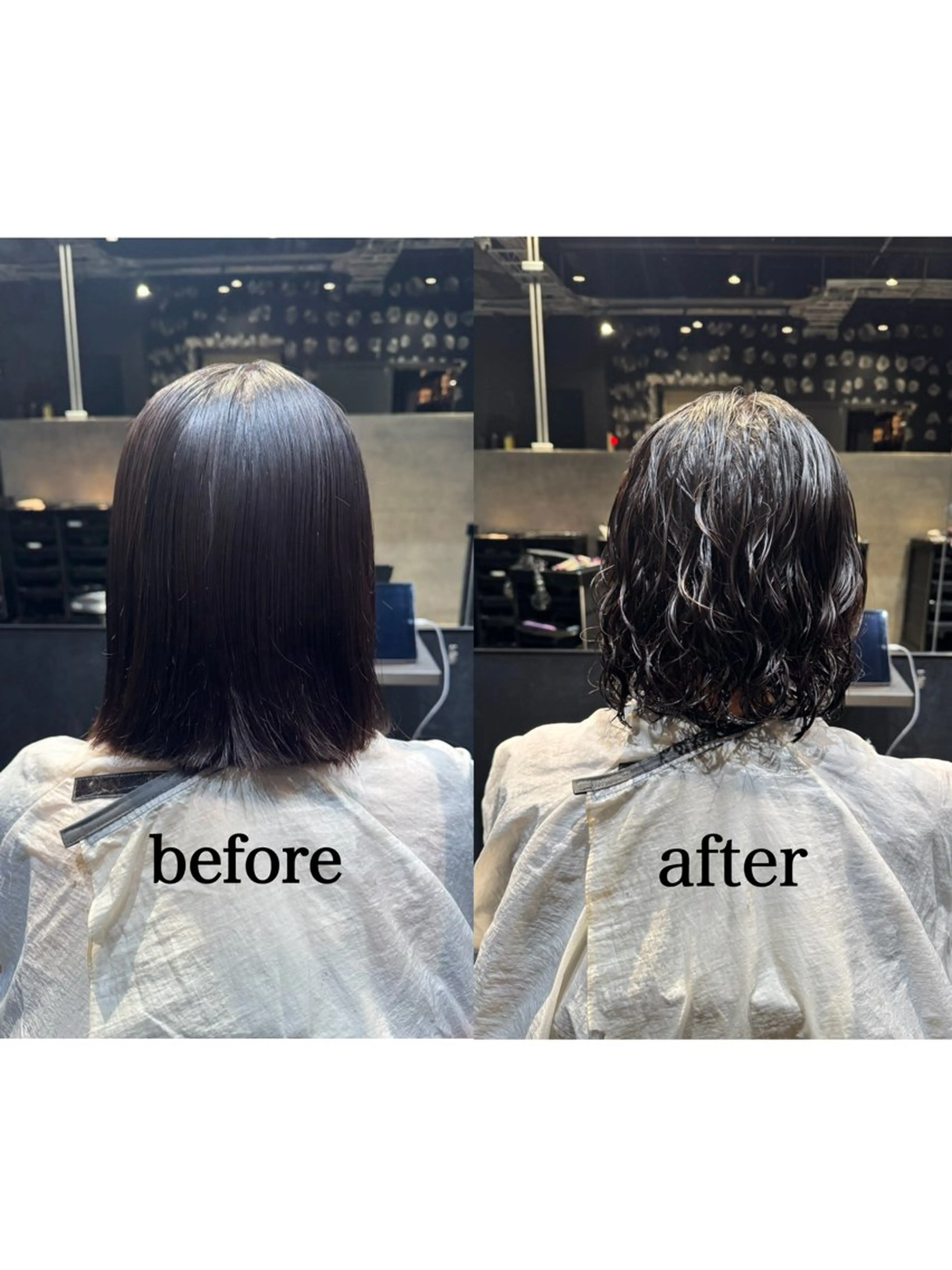 パーマ ブリーチ/透明感 カラー🖤🪽みさきのヘアスタイル