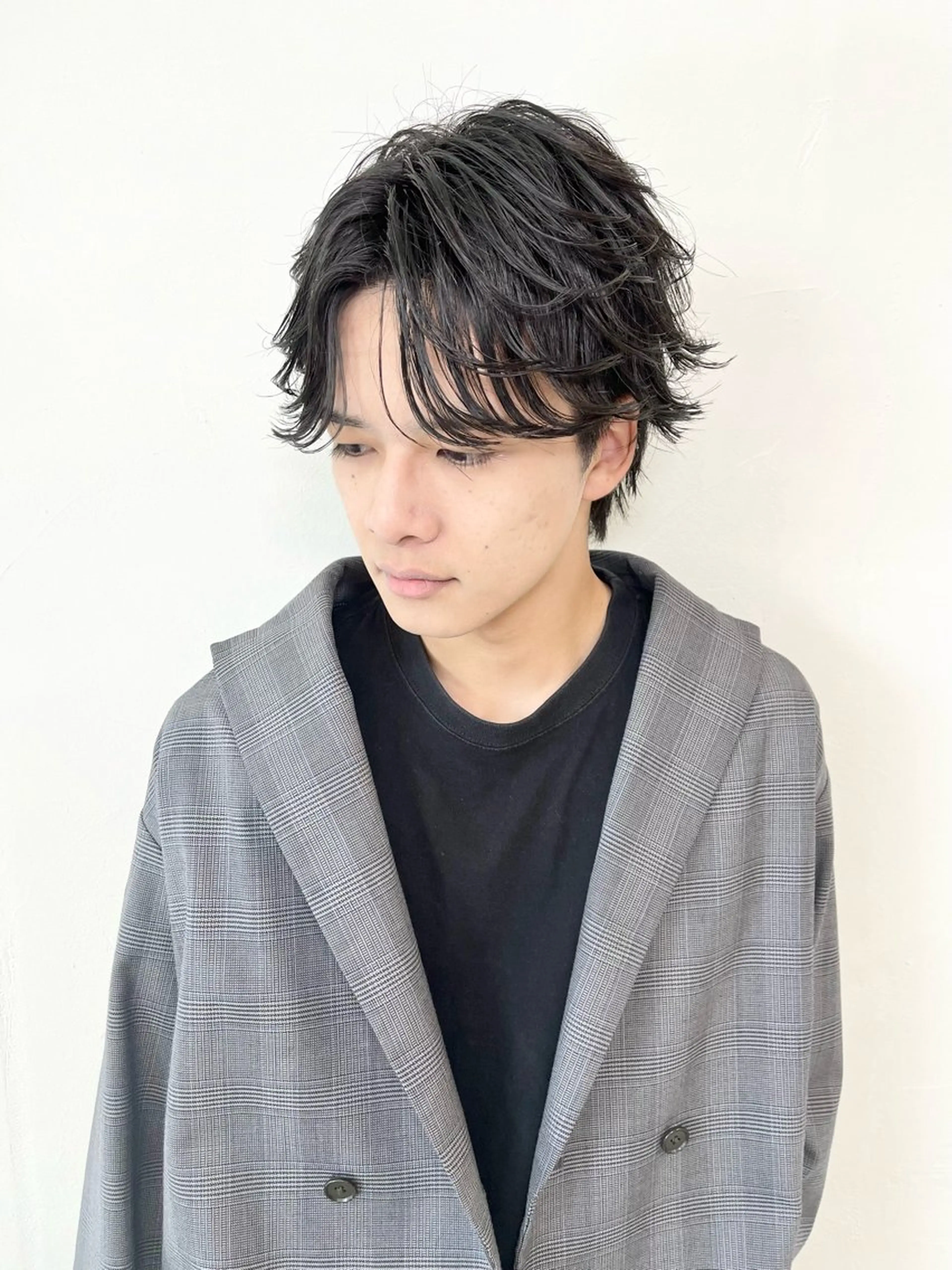 ショート パーマ メンズ カット パーマ トリートメント ill副店長 立和田純也のヘアスタイル