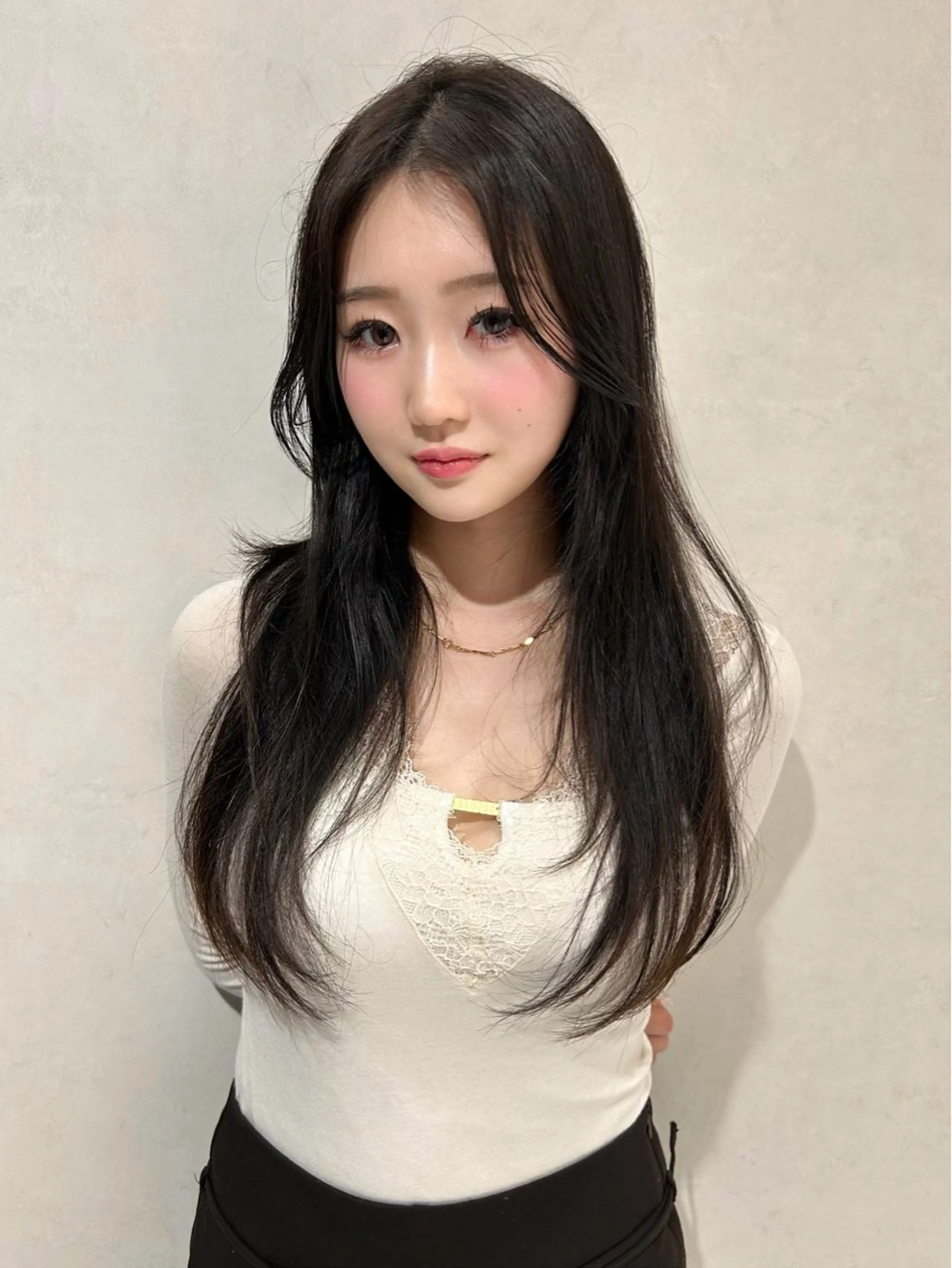 ミディアム カラー ヘアアレンジ ‎透明感×艶髪 ‎🫒maki🎀のヘアスタイル