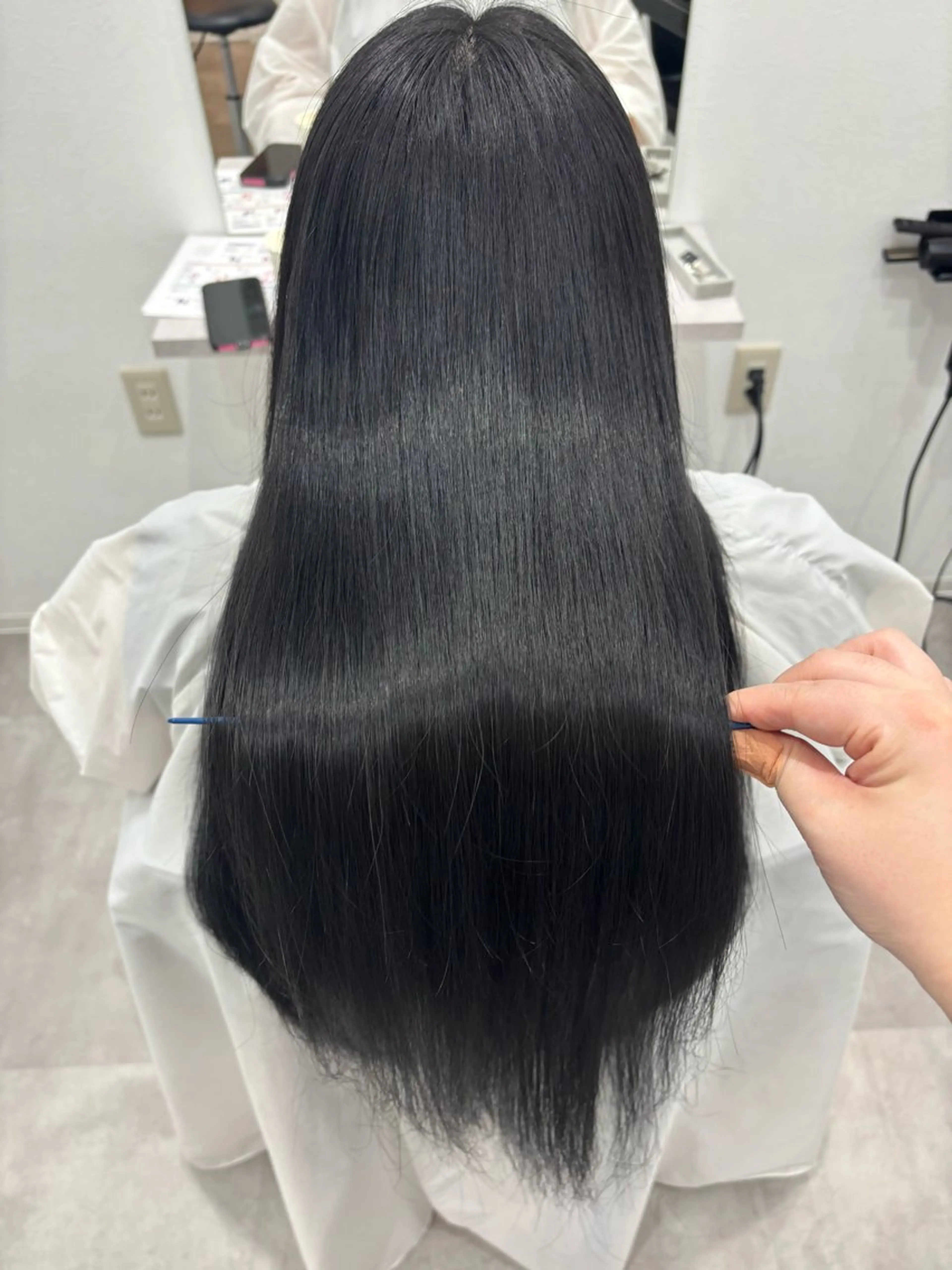 ロング カラー トリートメント カット ヘアカラー トリートメント ヘッドスパ 髪質改善/透明感 カラー/内藤有須加のヘアスタイル