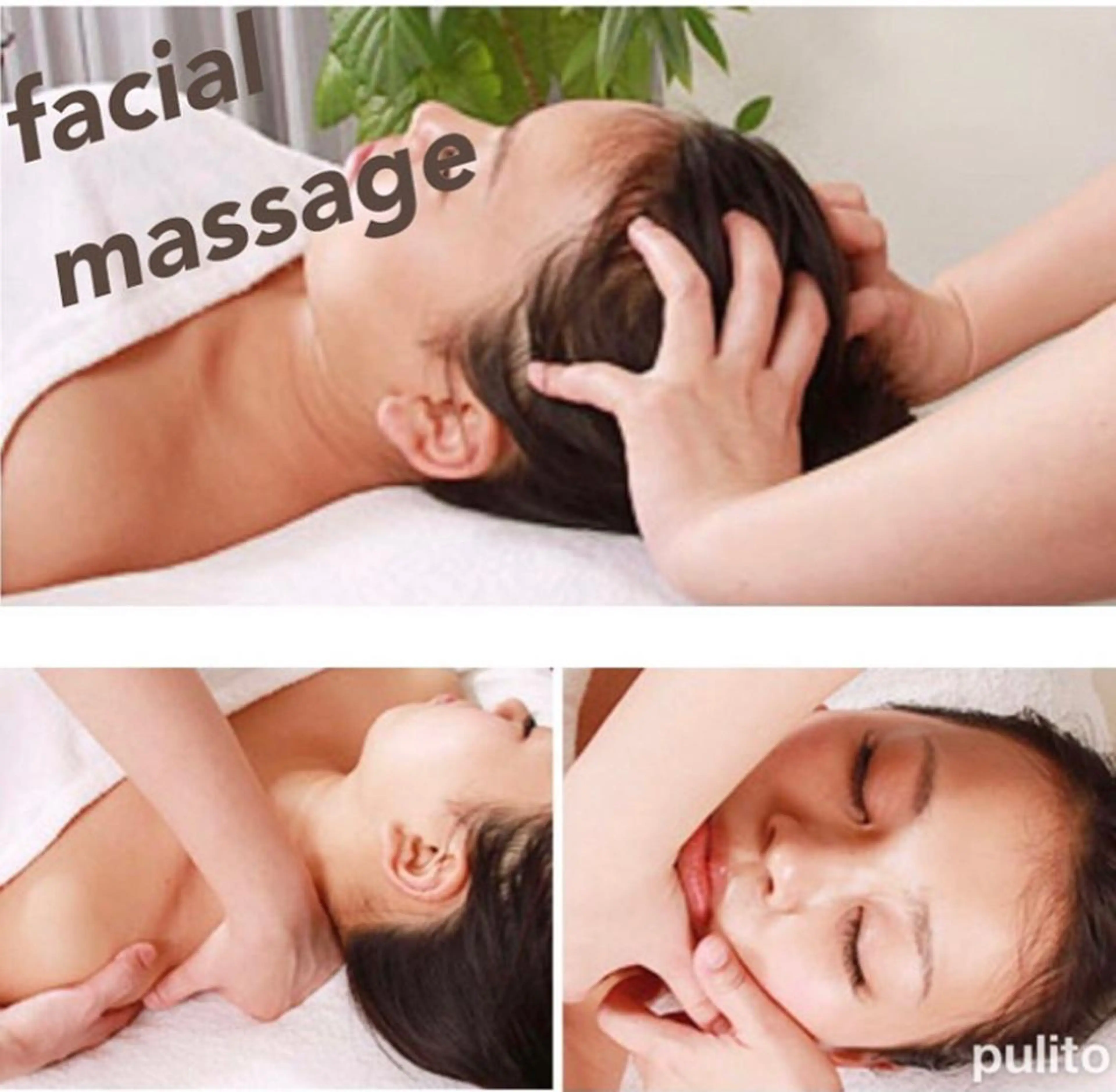 60分小顔ほぐしマッサージコース(肩こり首こり頭皮の疲れ)むくみ疲れ、フェイスラインの吹き出物が気になる方にもおすすめの写真