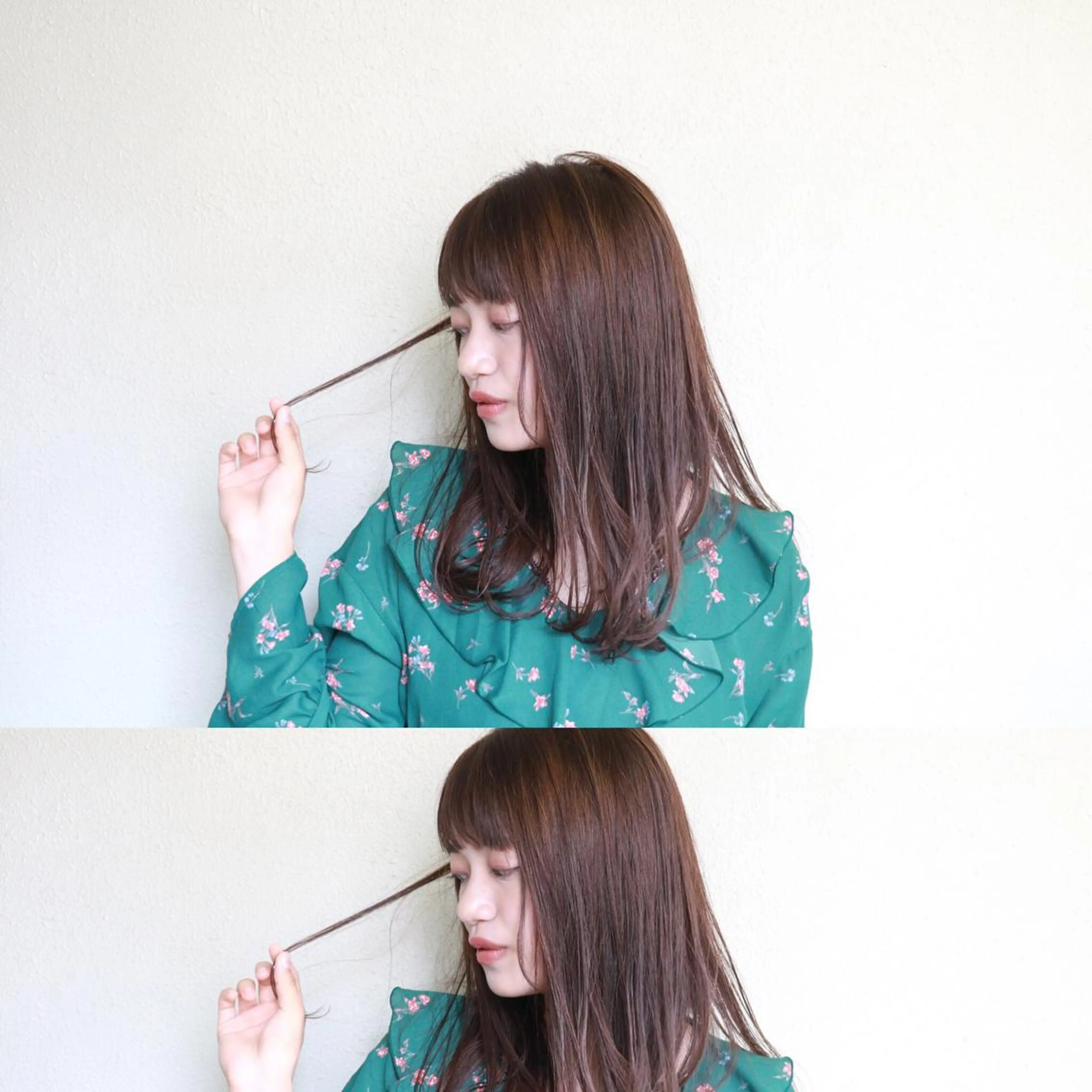 セミロング カラー 🟦髪質改善6年 💊YAMAMOTOのヘアスタイル