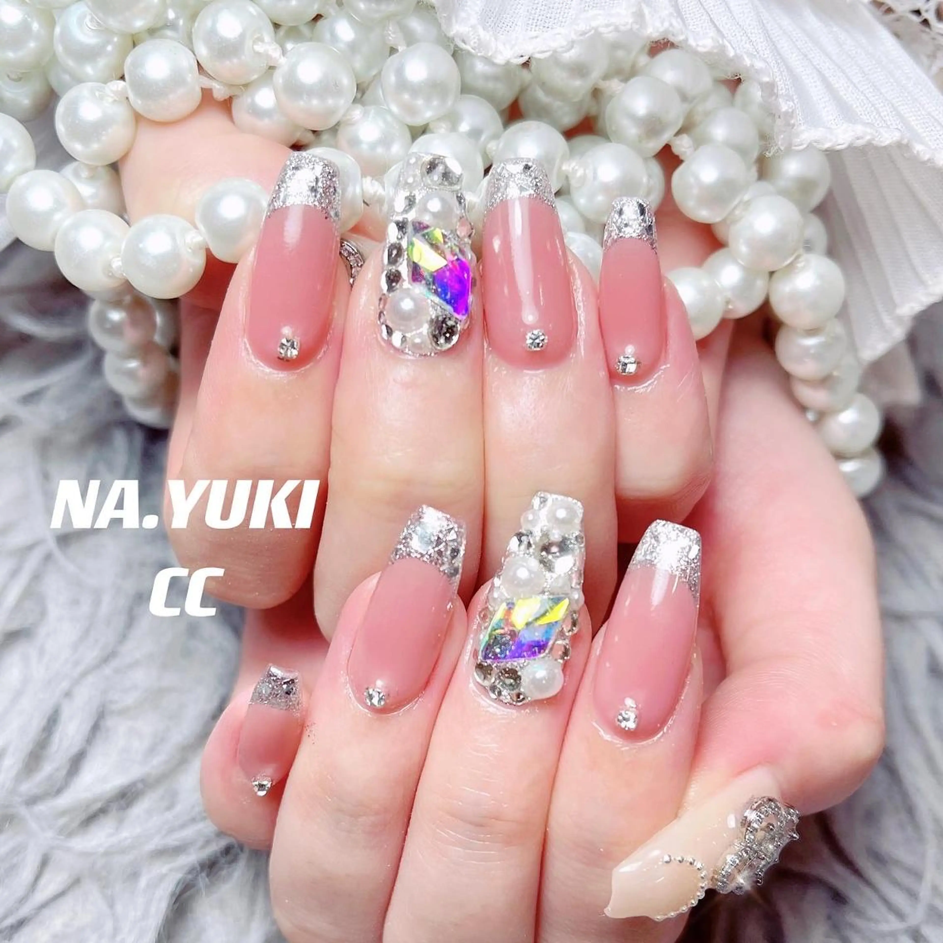 ネイル セミロング ハンドネイル ハンドケア ナユキNA.YUKI 池袋店のネイルデザイン