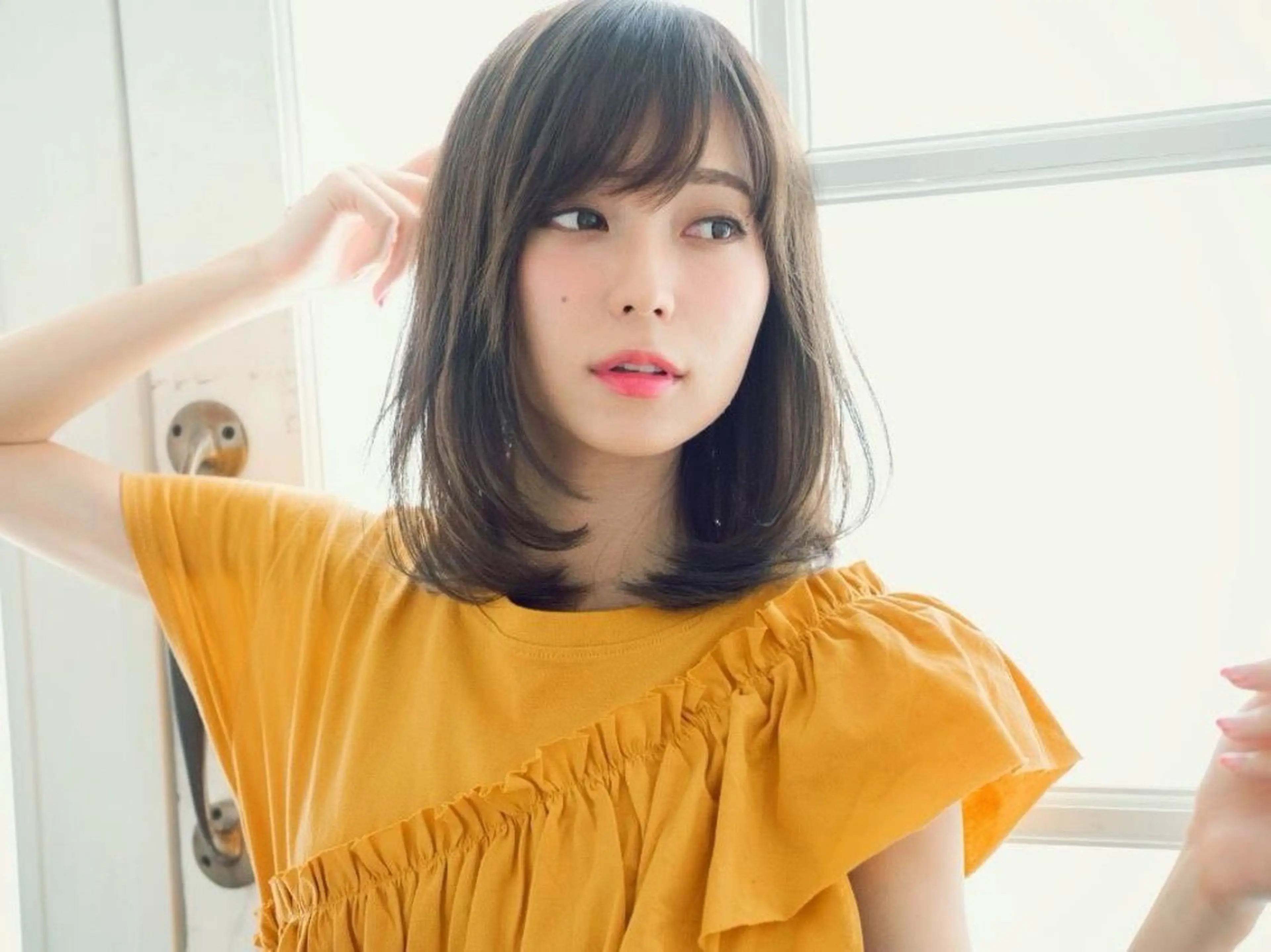 ミディアム saga四ツ谷所属・モデル募集 tomomiのヘアスタイル