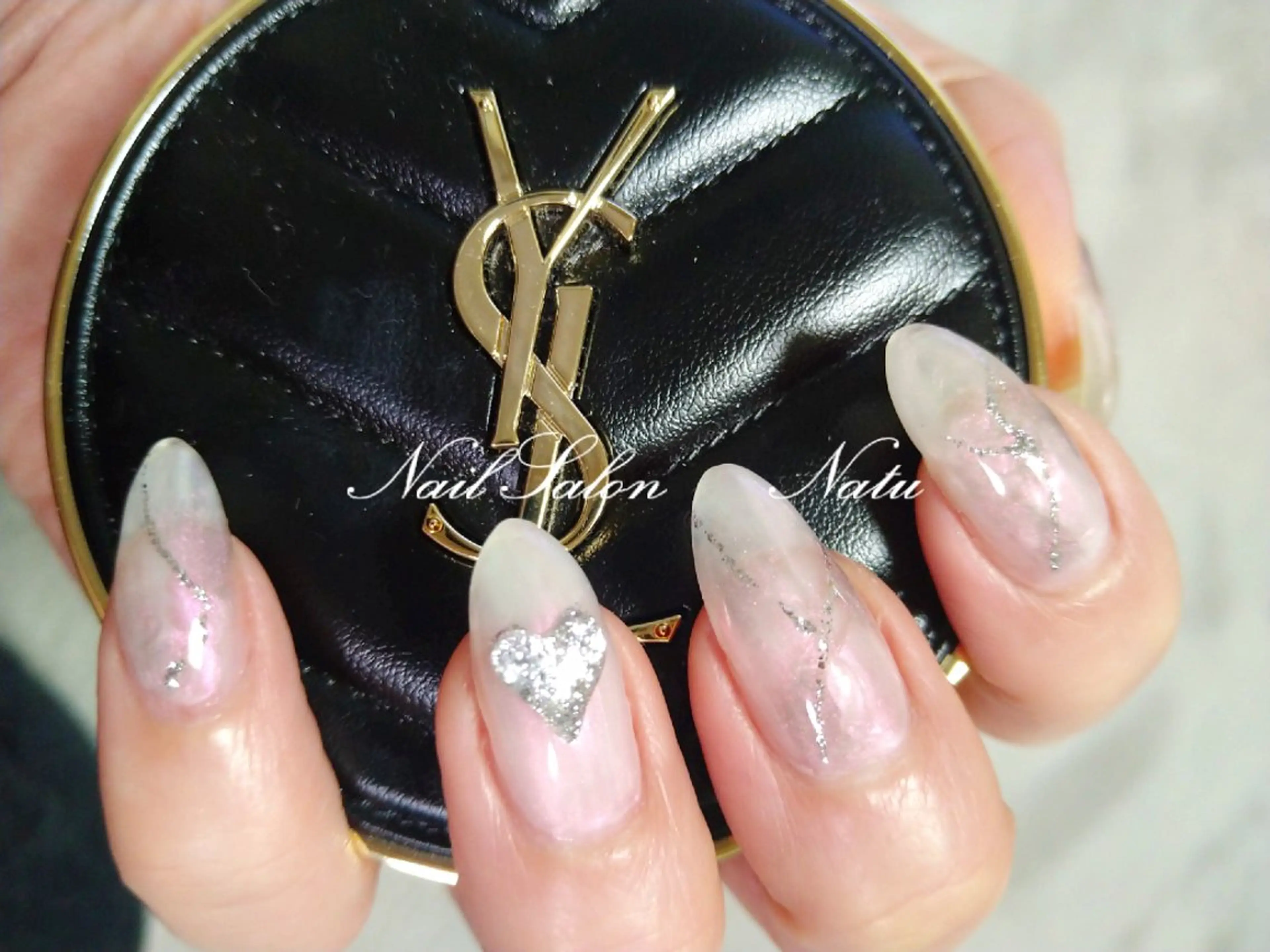 ネイル ハート ぷっくりネイル nailsalon　 Natuのネイルデザイン