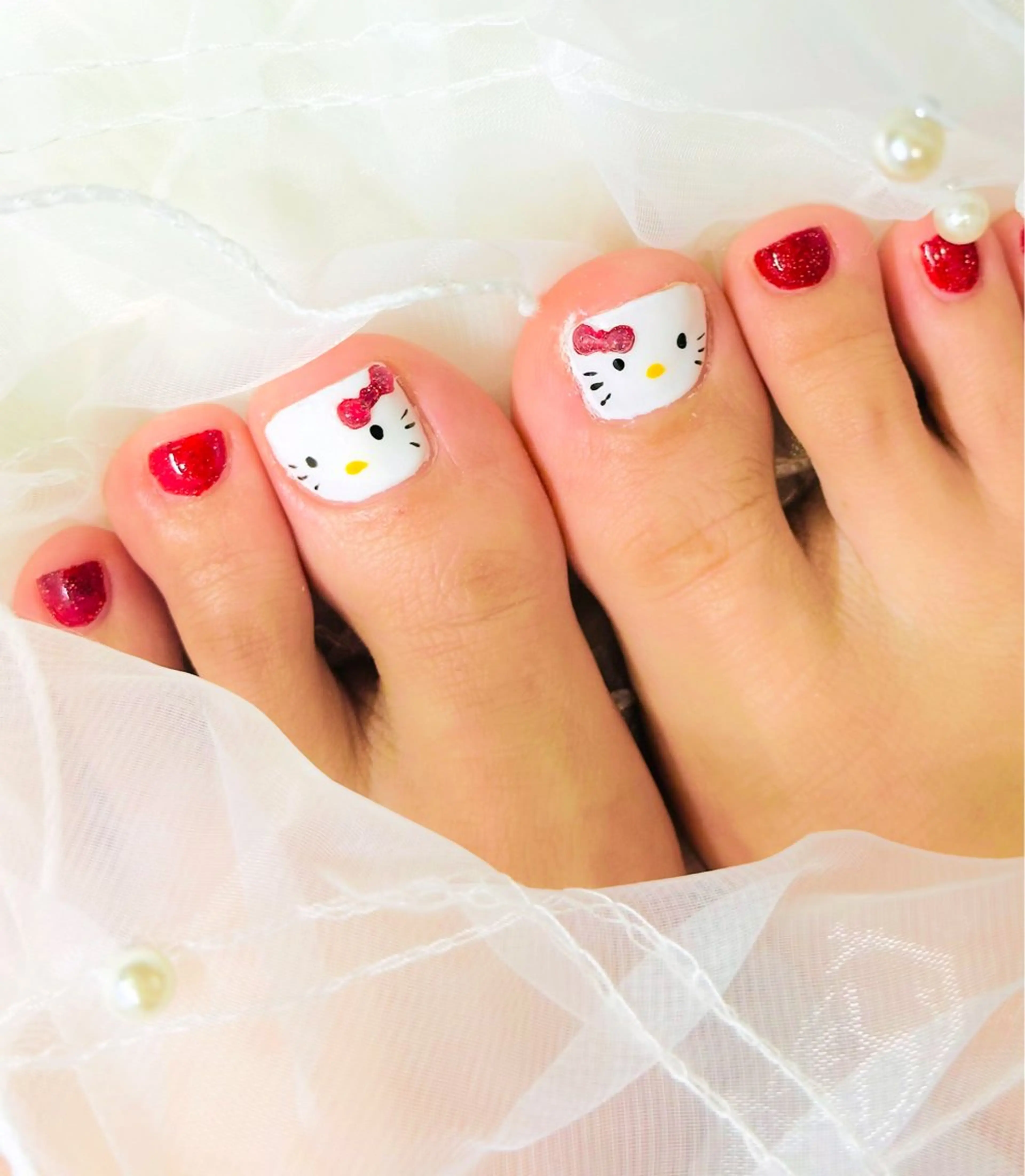 親指アートオフ無しフットの写真