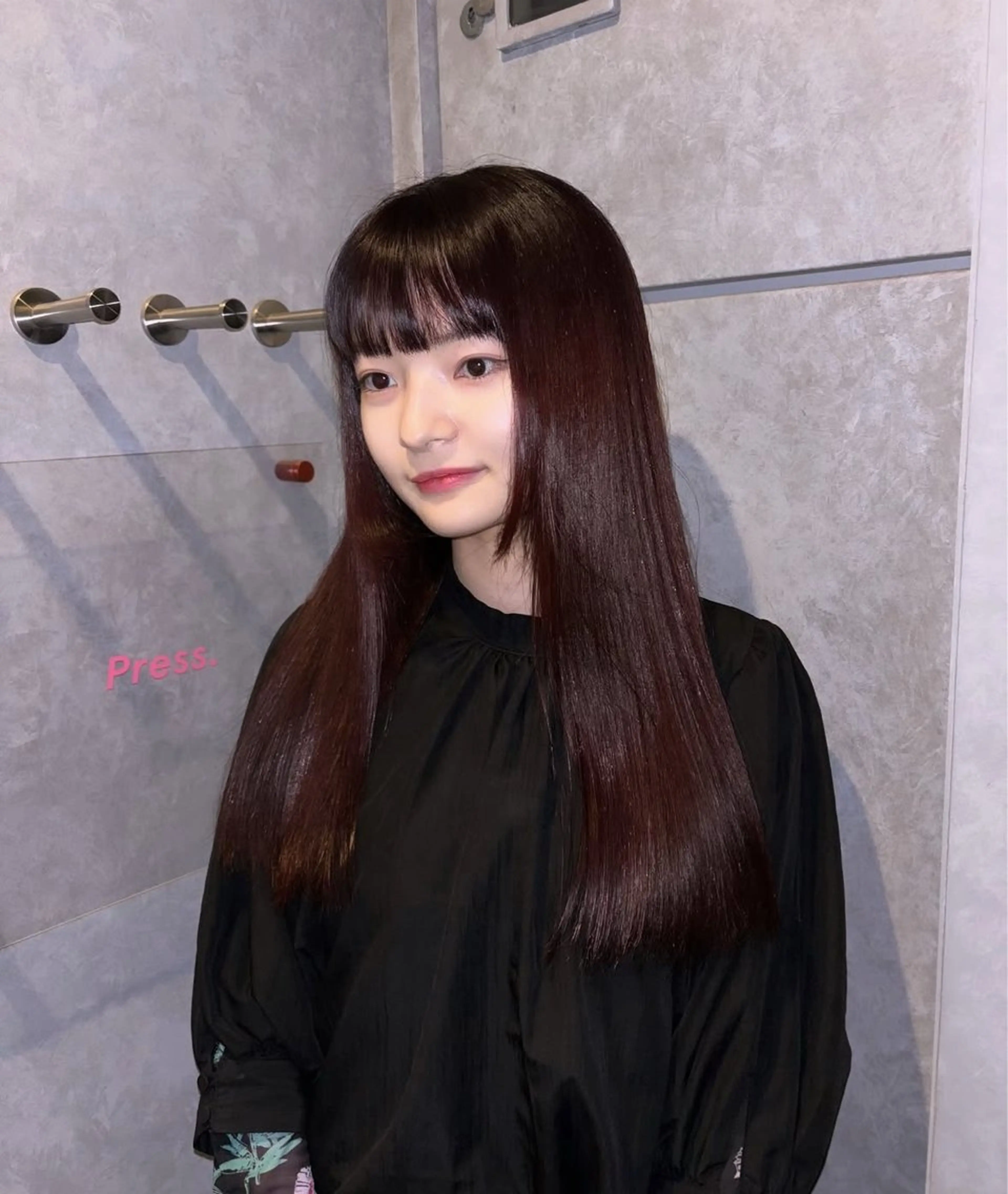 ロング momochan🍑 やわらかいボブ♡のヘアスタイル