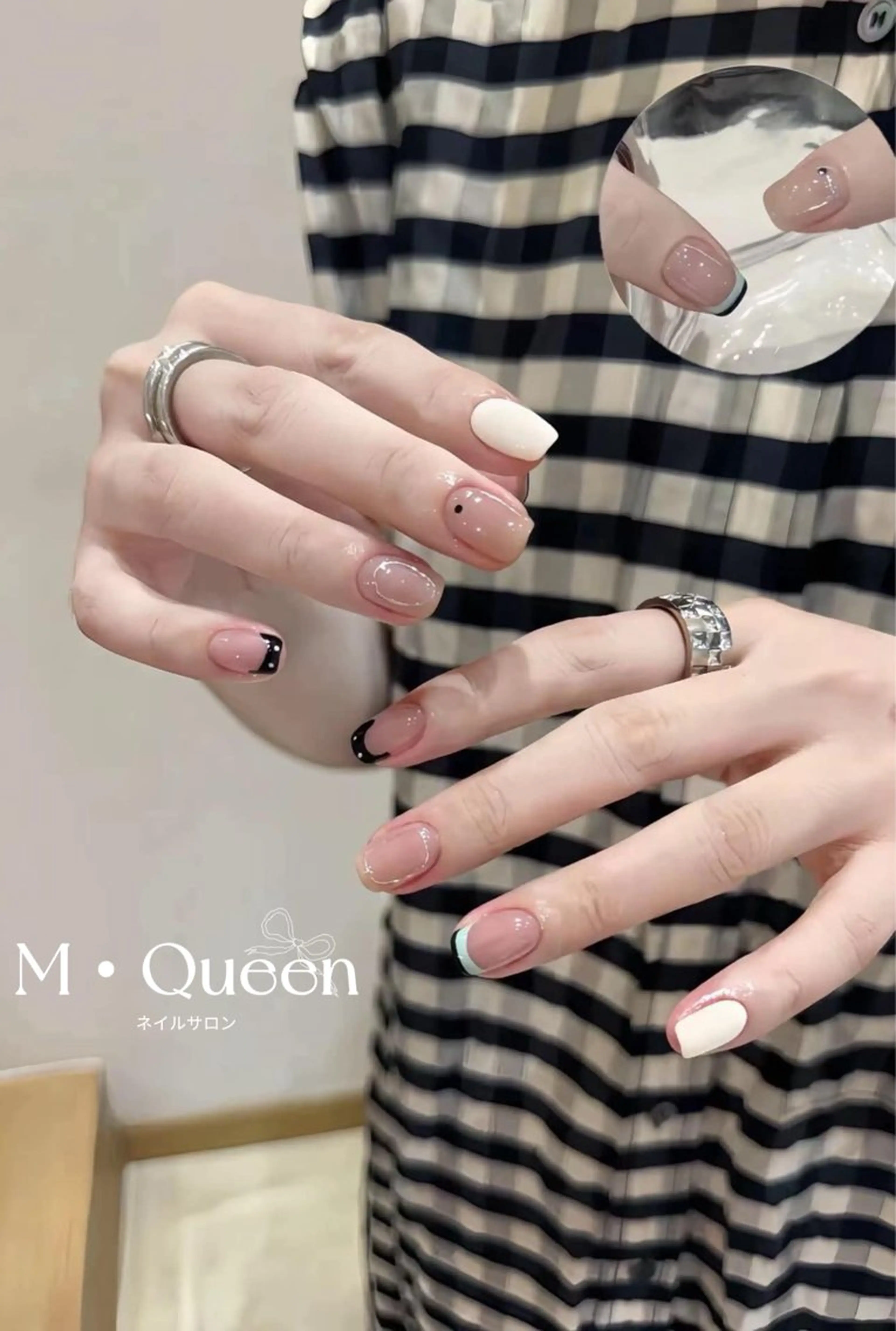 ネイル ハンドネイル MQueen ネイルサロンマルのネイルデザイン