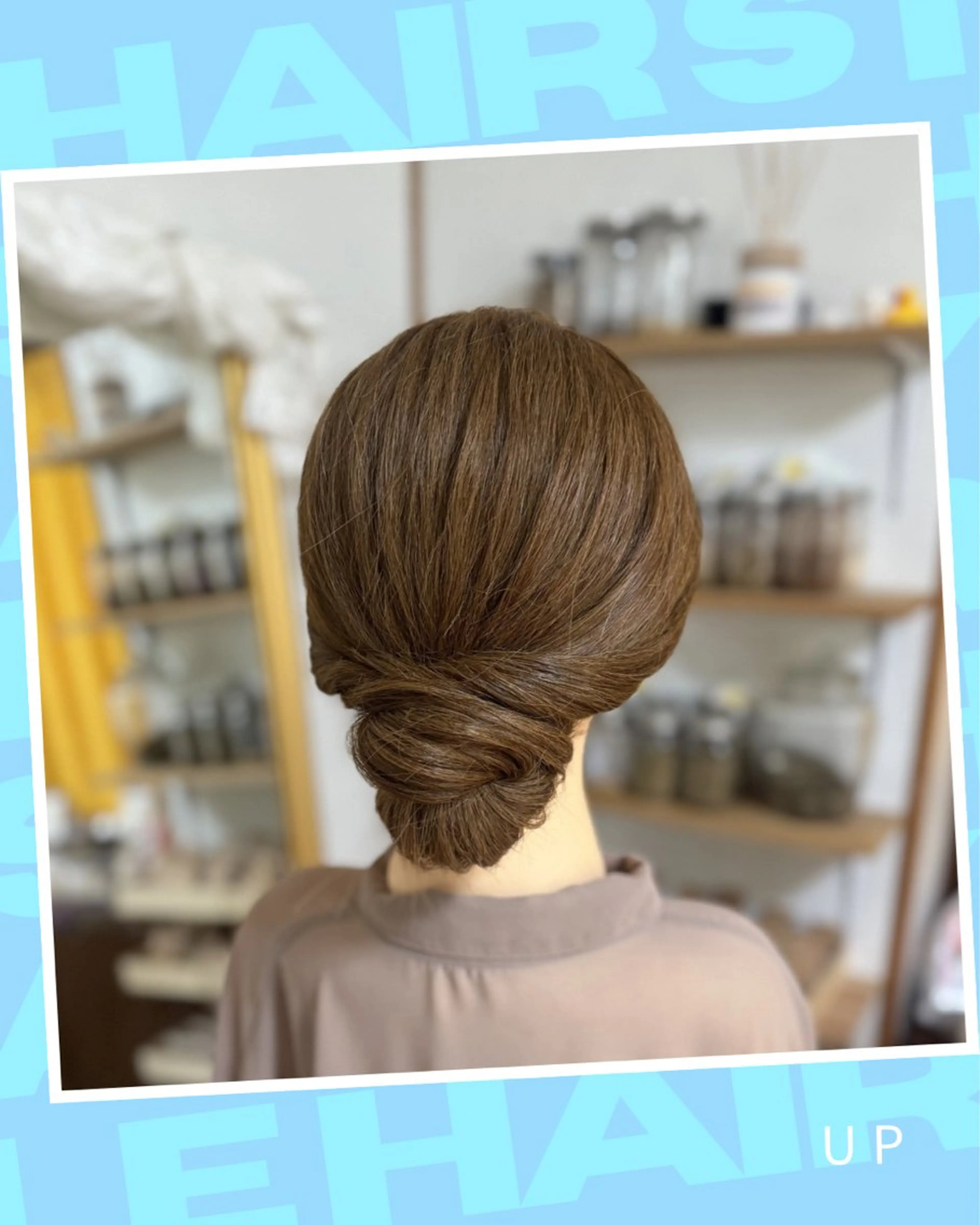 セミロング ヘアアレンジ ヘアセット Yamauchi natsumiのヘアスタイル