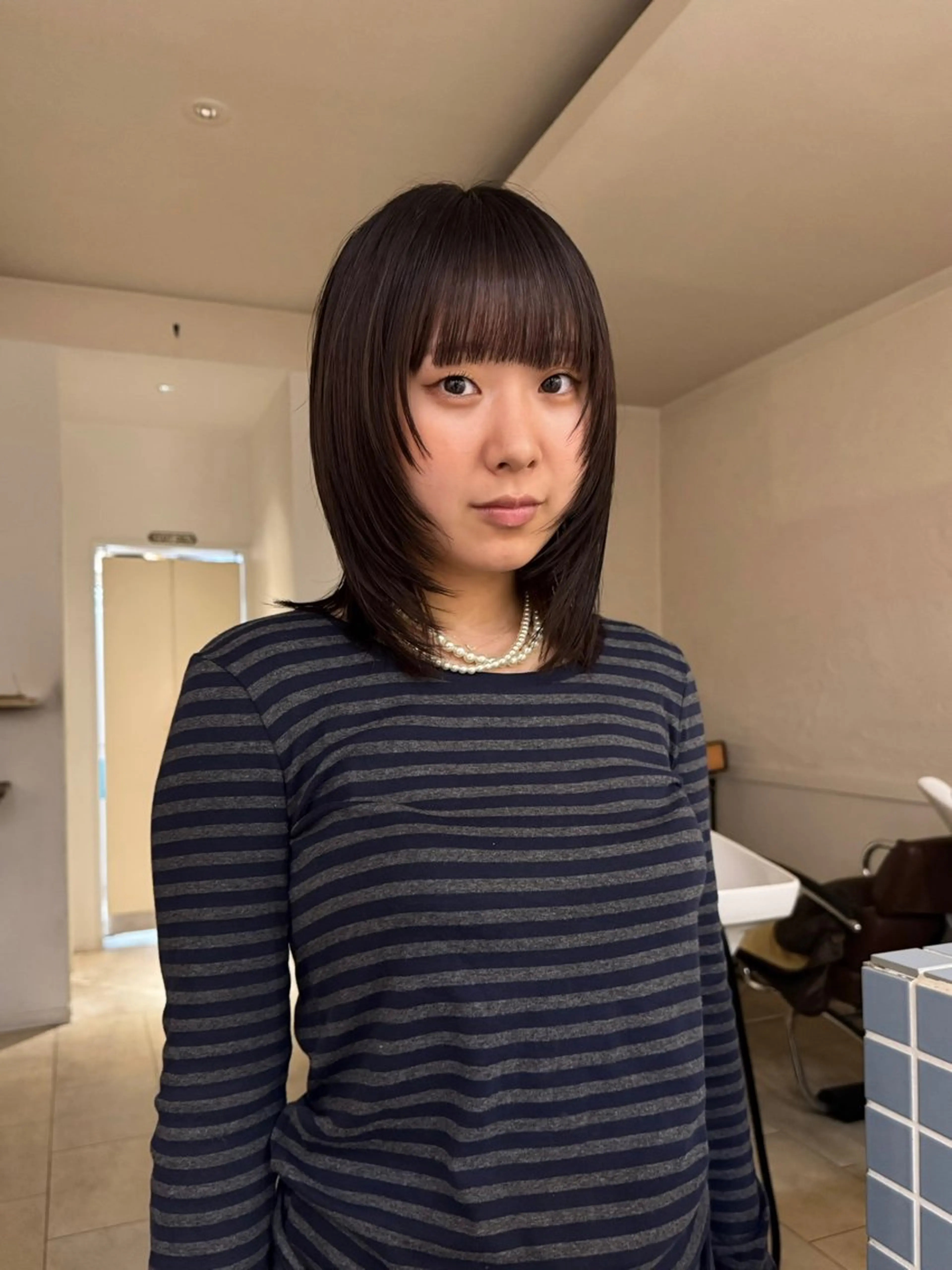 ミディアム 顔まわりレイヤー レイヤーカット 今泉/kai🐇ボブ 似合わせカットのヘアスタイル