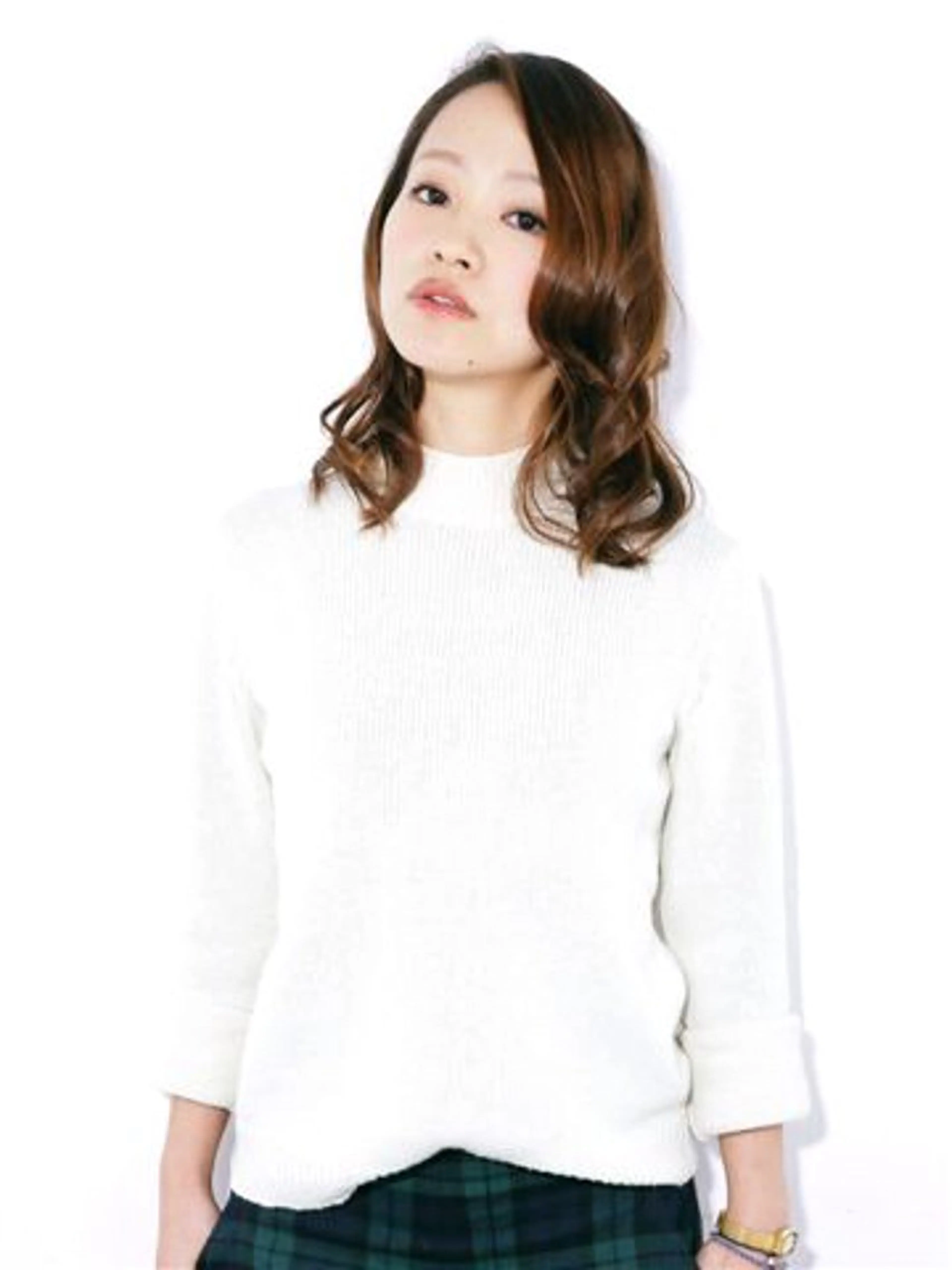 セミロング カラー カット ヘアカラー トリートメント ヘッドスパ Add9 安田 美紀のヘアスタイル