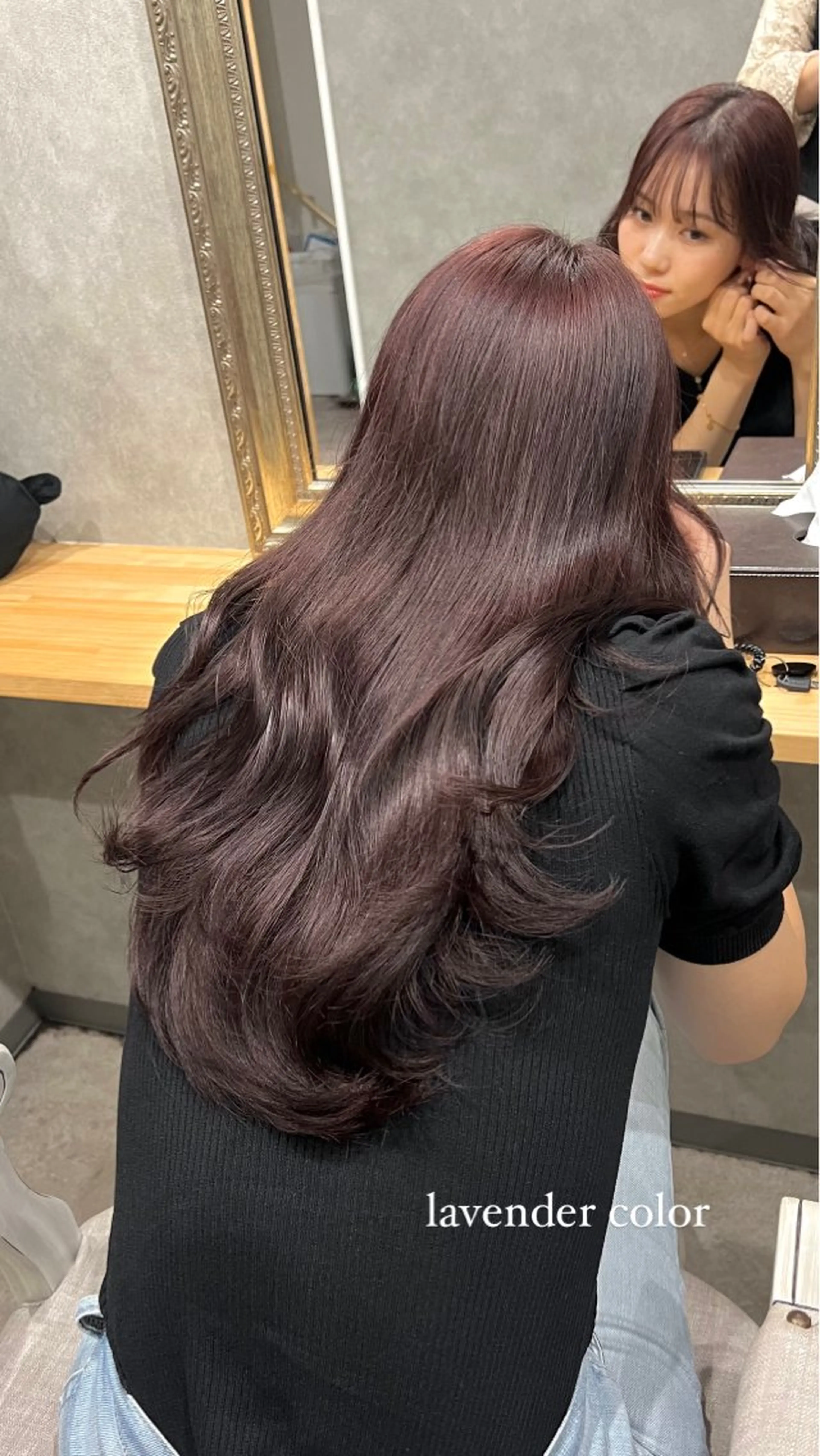 ロング カラー ブリーチ ラベンダーカラー ラベンダーピンク ピンクカラー ヘアカラー トリートメント 🎀🕊RION 🩰のヘアスタイル